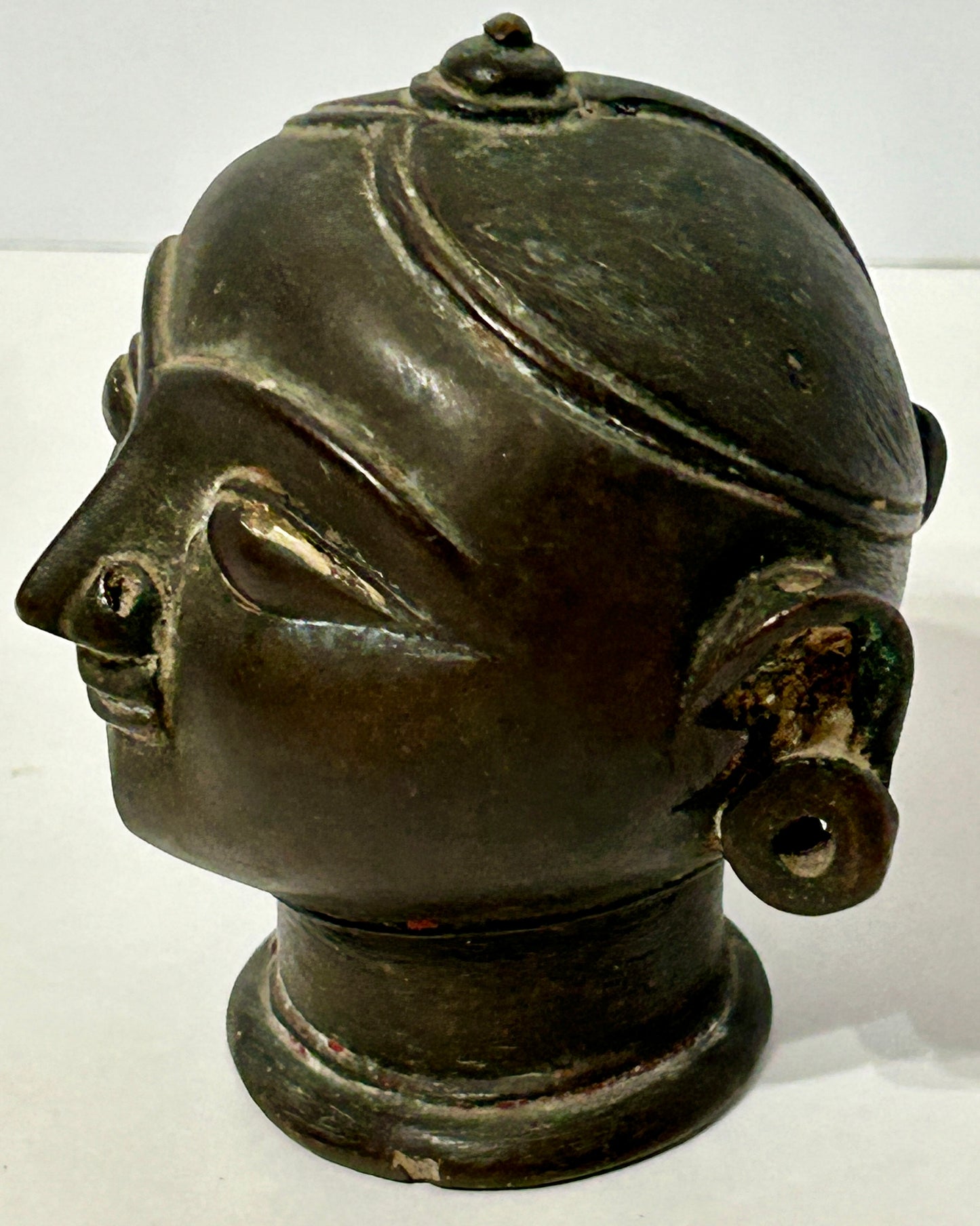 ANTIQUE BUDDHA BRONZE LINGAM COVER SIDDHARTHA GAUTAMA