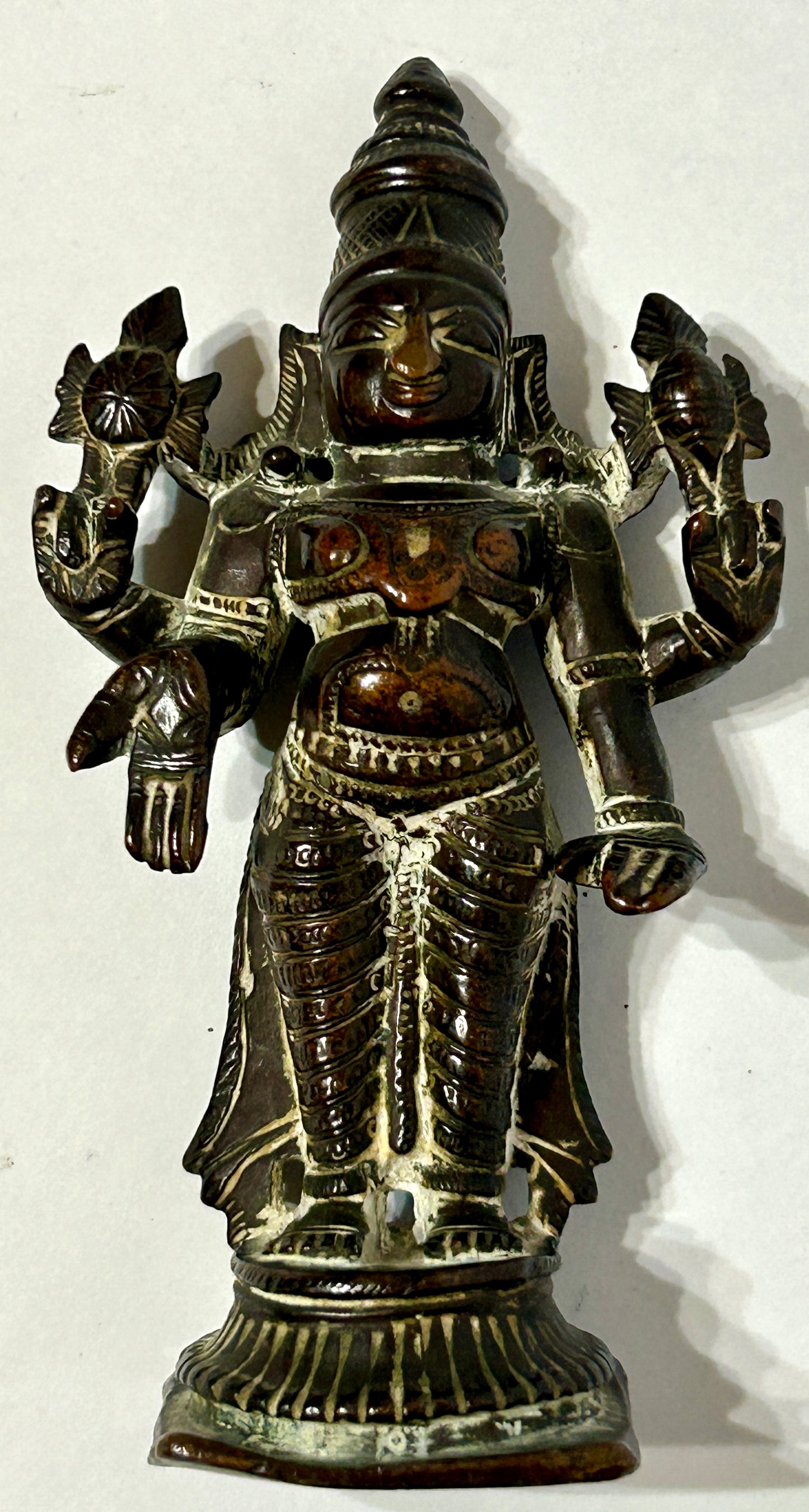 ANTIQUE HINDU ICON BRONZE FIGURE