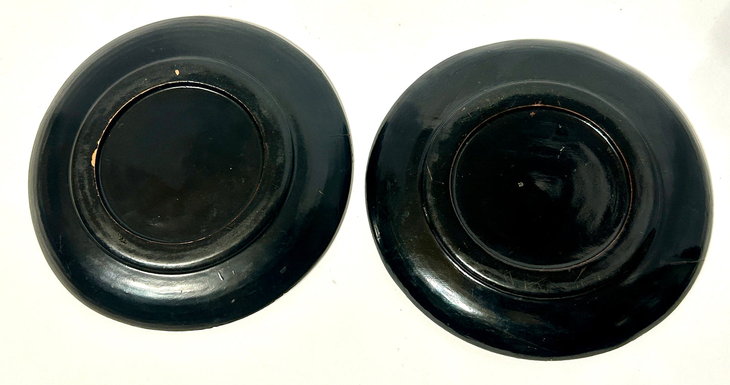 EARLY CHINESE EXPORT WOODEN PLATES