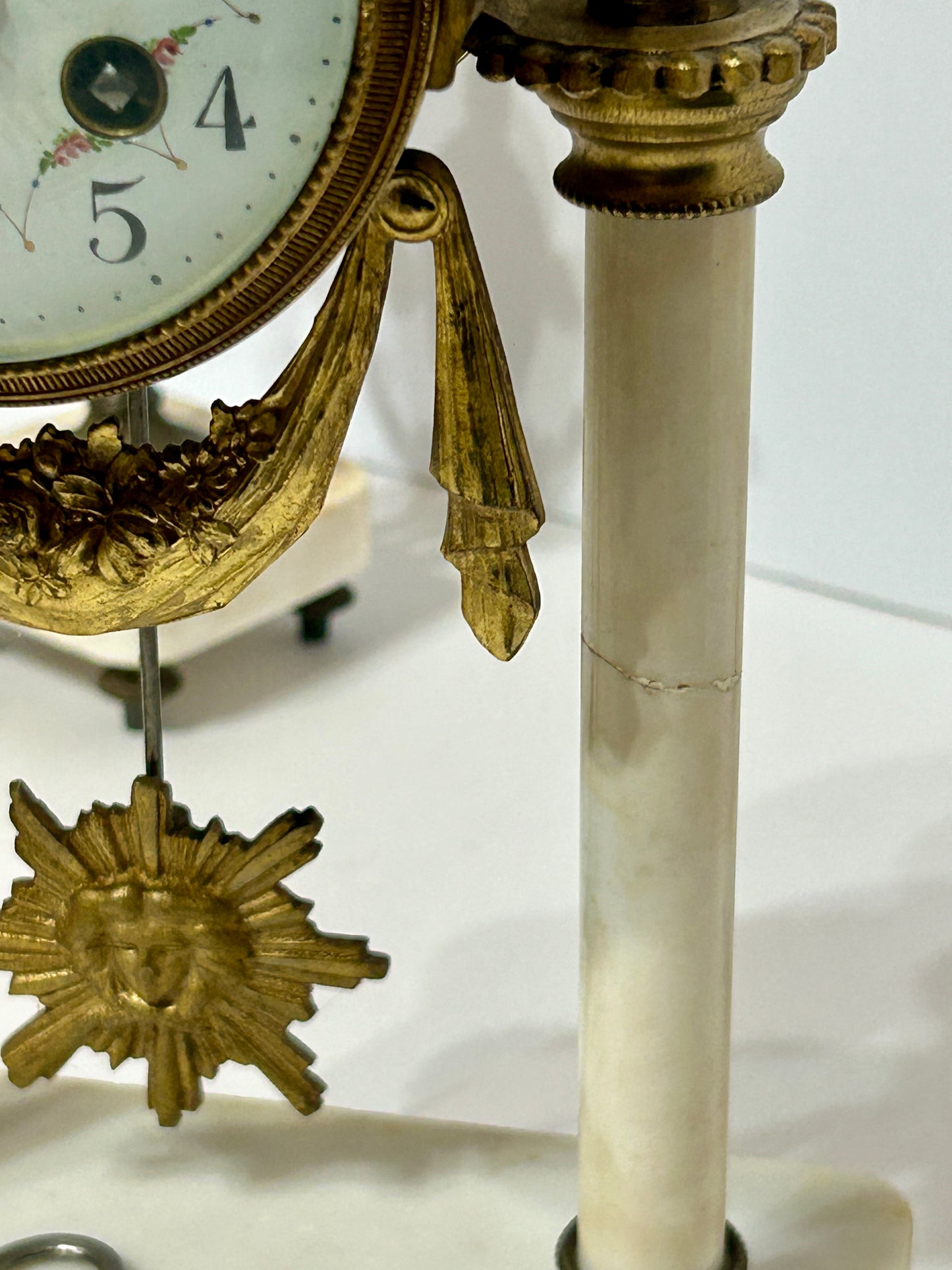 ANTIQUE FRENCH CLOCK AND GARNITURE BY CHARLES HOUR