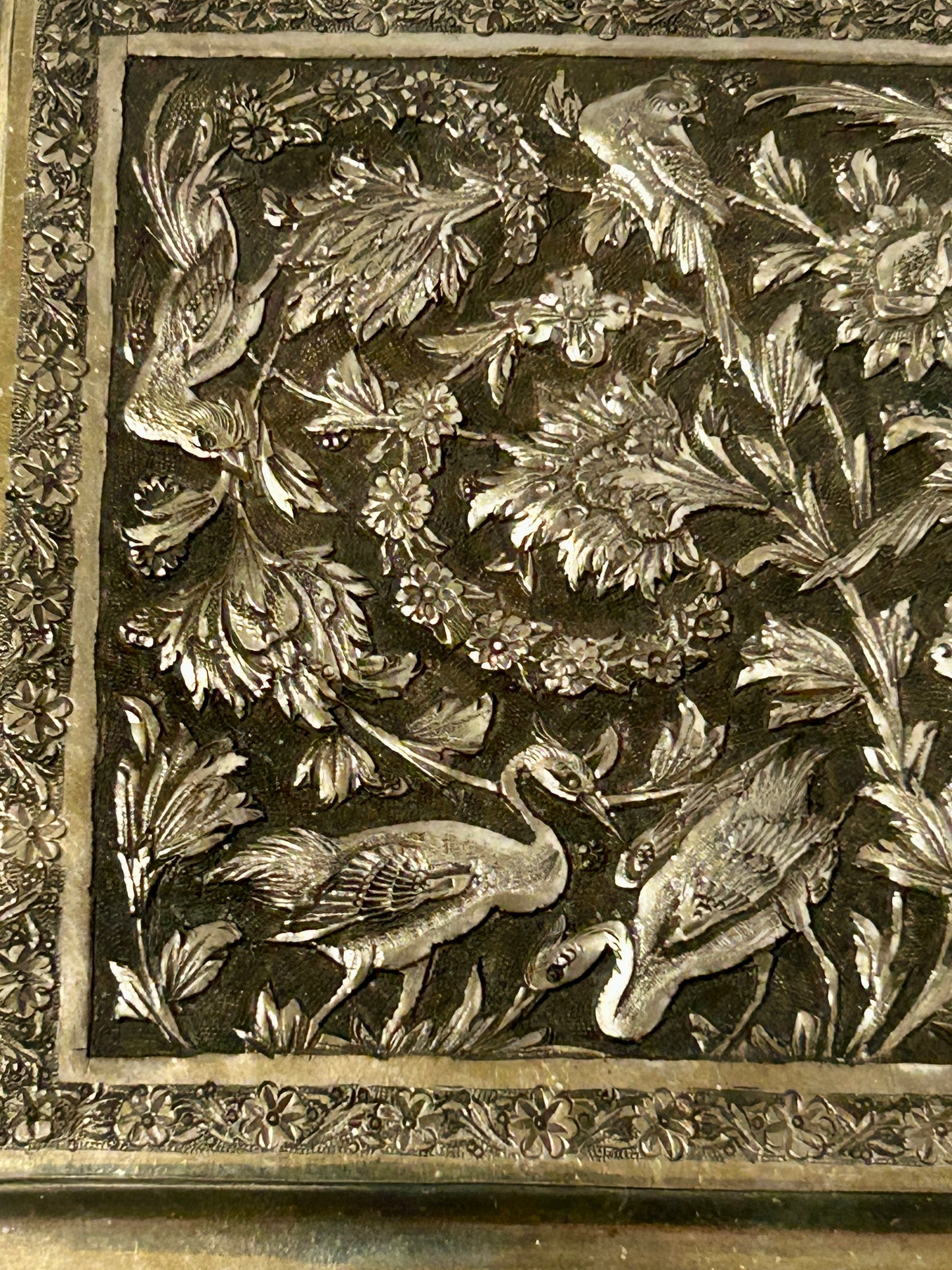PERSIAN ANTIQUE SILVER BOX
