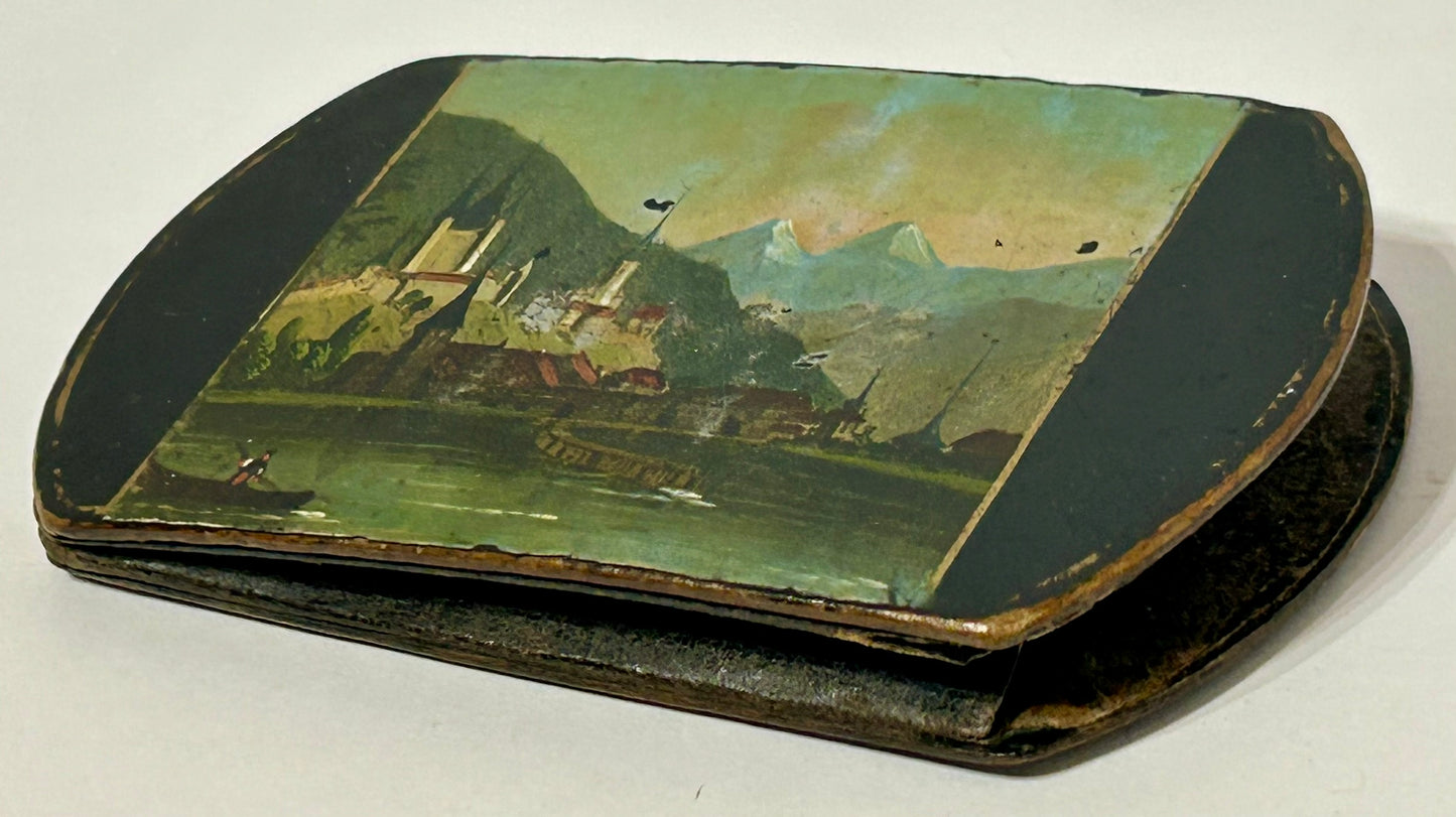 CIGAR OR GLASSES PAPER MACHE ANTIQUE FRENCH CASE