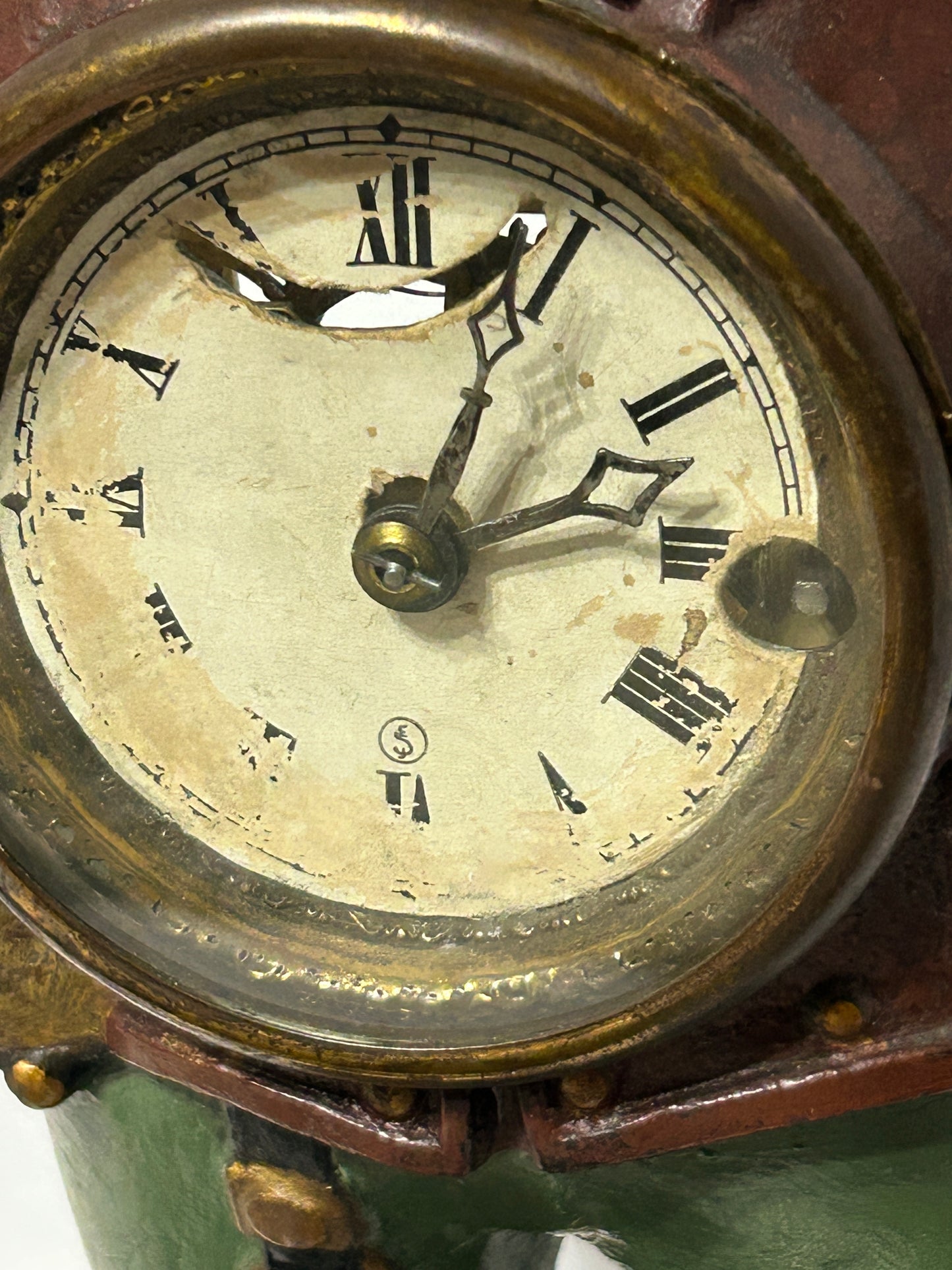 BRADLEY AND HUBBARD SAMBO FIGURAL MOVING EYE CLOCK