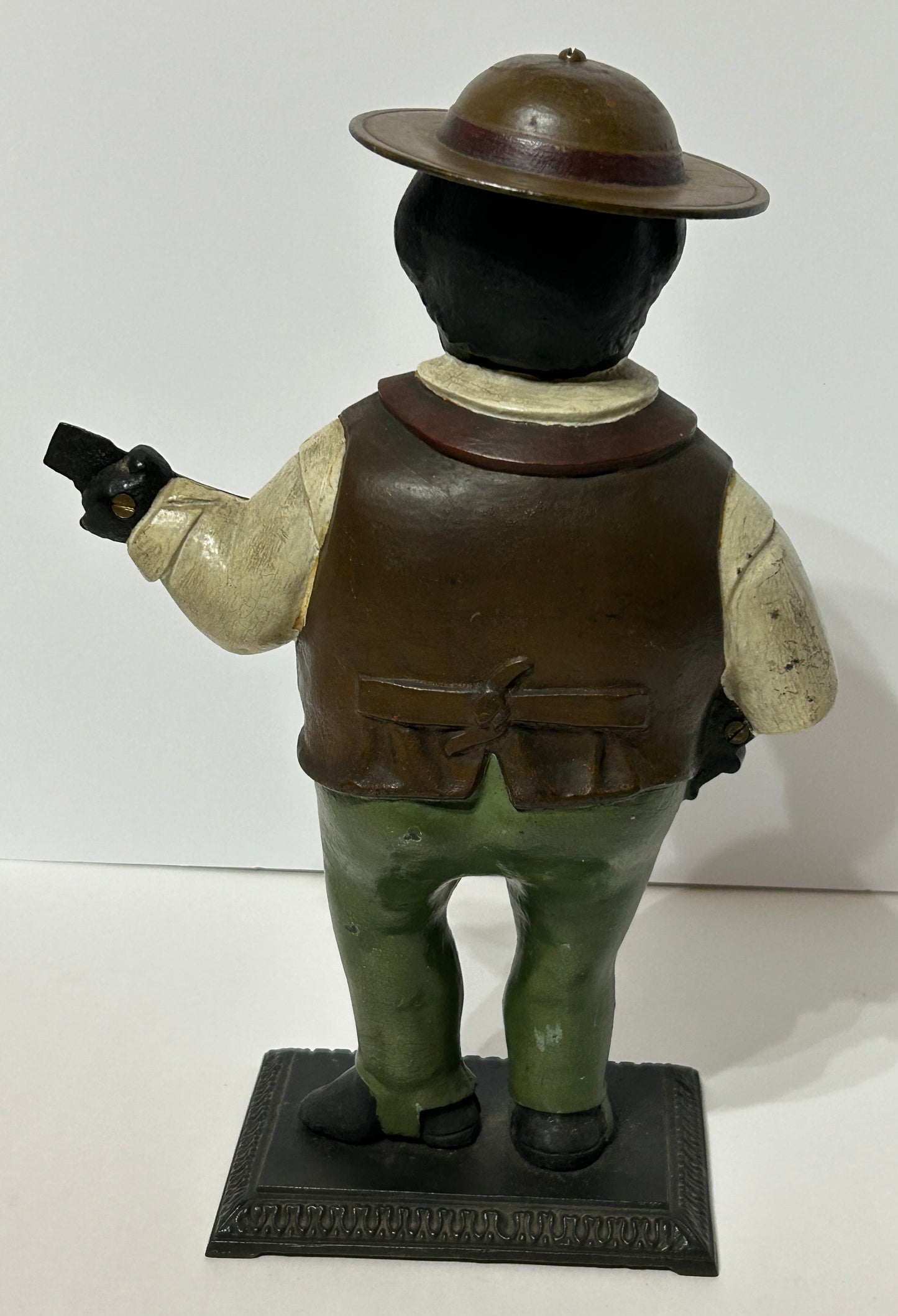 BRADLEY AND HUBBARD SAMBO FIGURAL MOVING EYE CLOCK