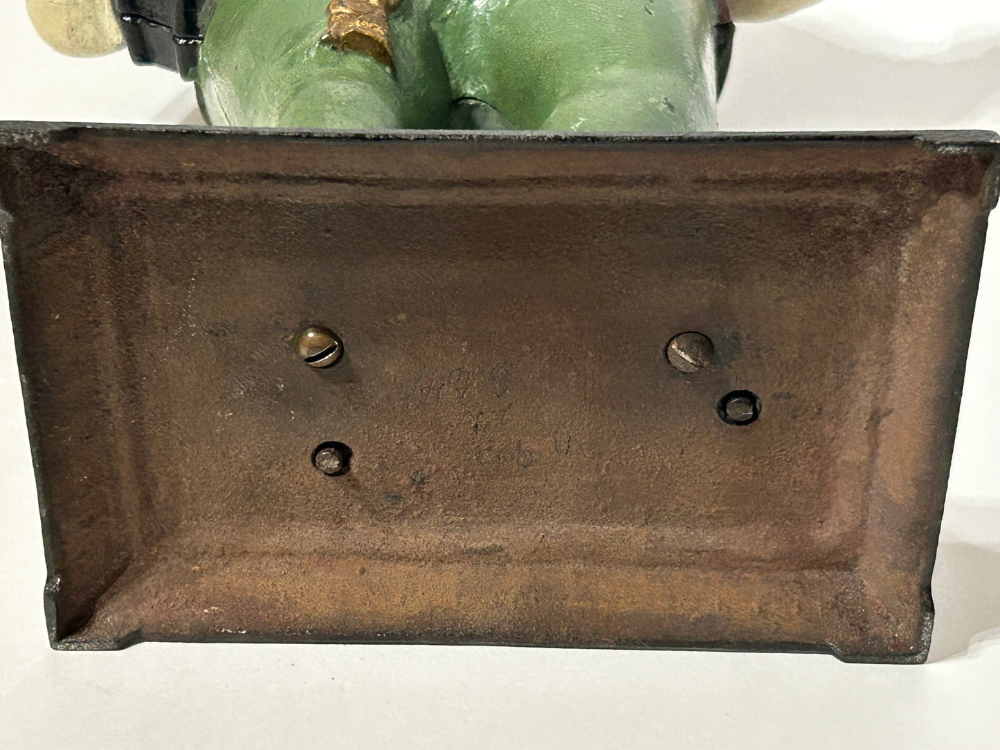 BRADLEY AND HUBBARD SAMBO FIGURAL MOVING EYE CLOCK
