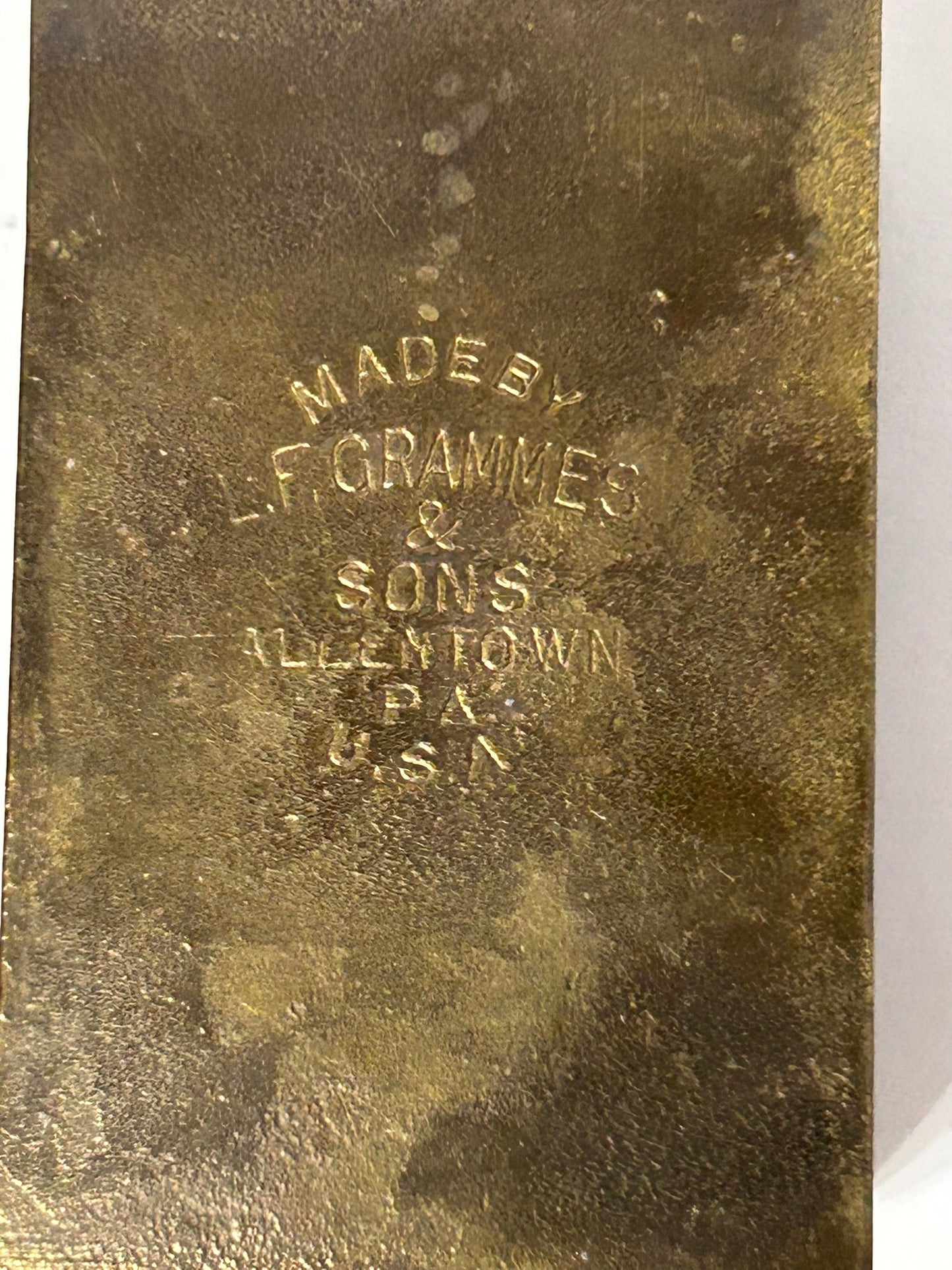ANTIQUE CIGAR NIPPER  BRASS WITH LITTLE GIRL DESIGN