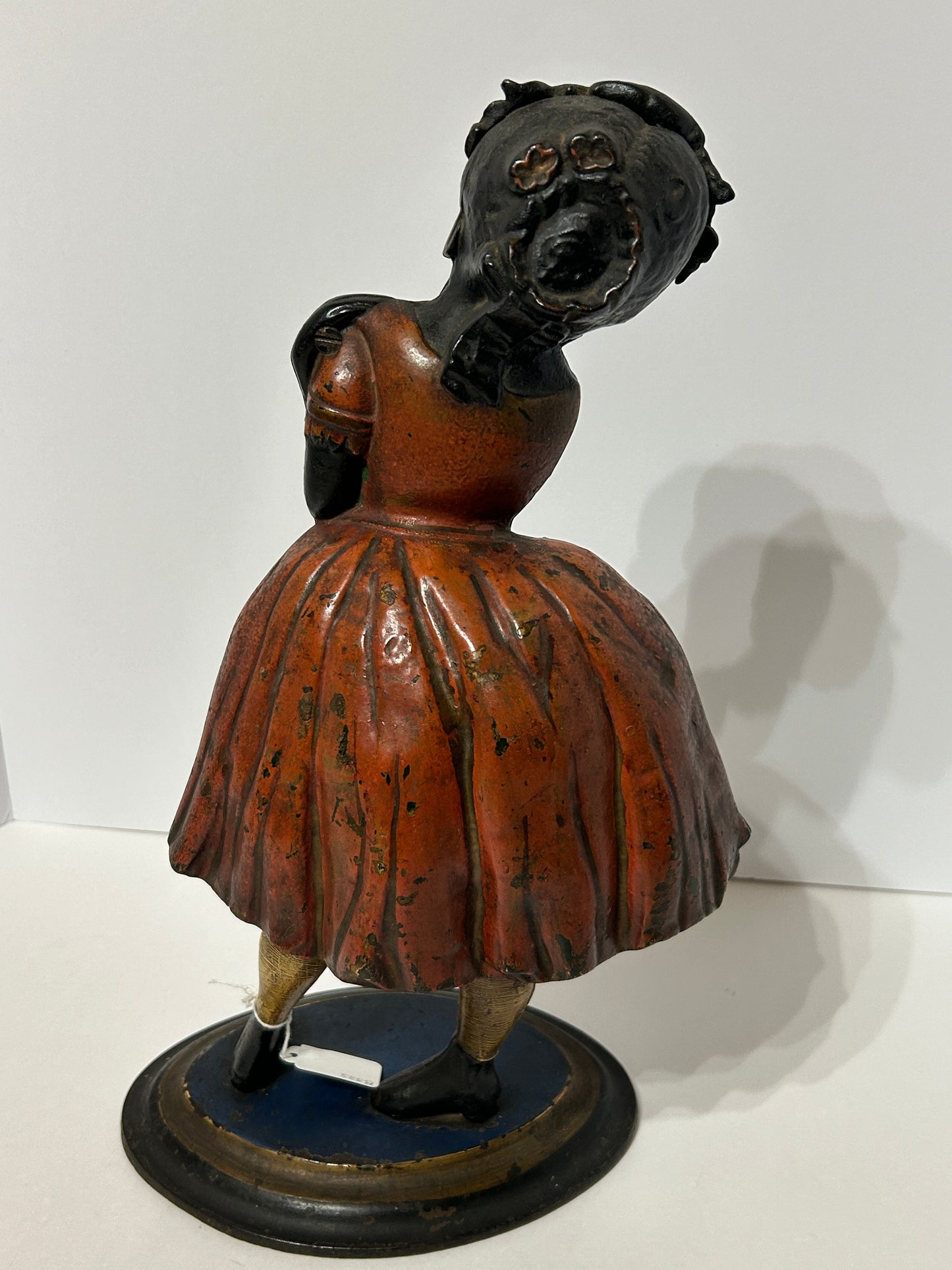 TOPSY BLINKING EYE FIGURAL ANTIQUE CLOCK