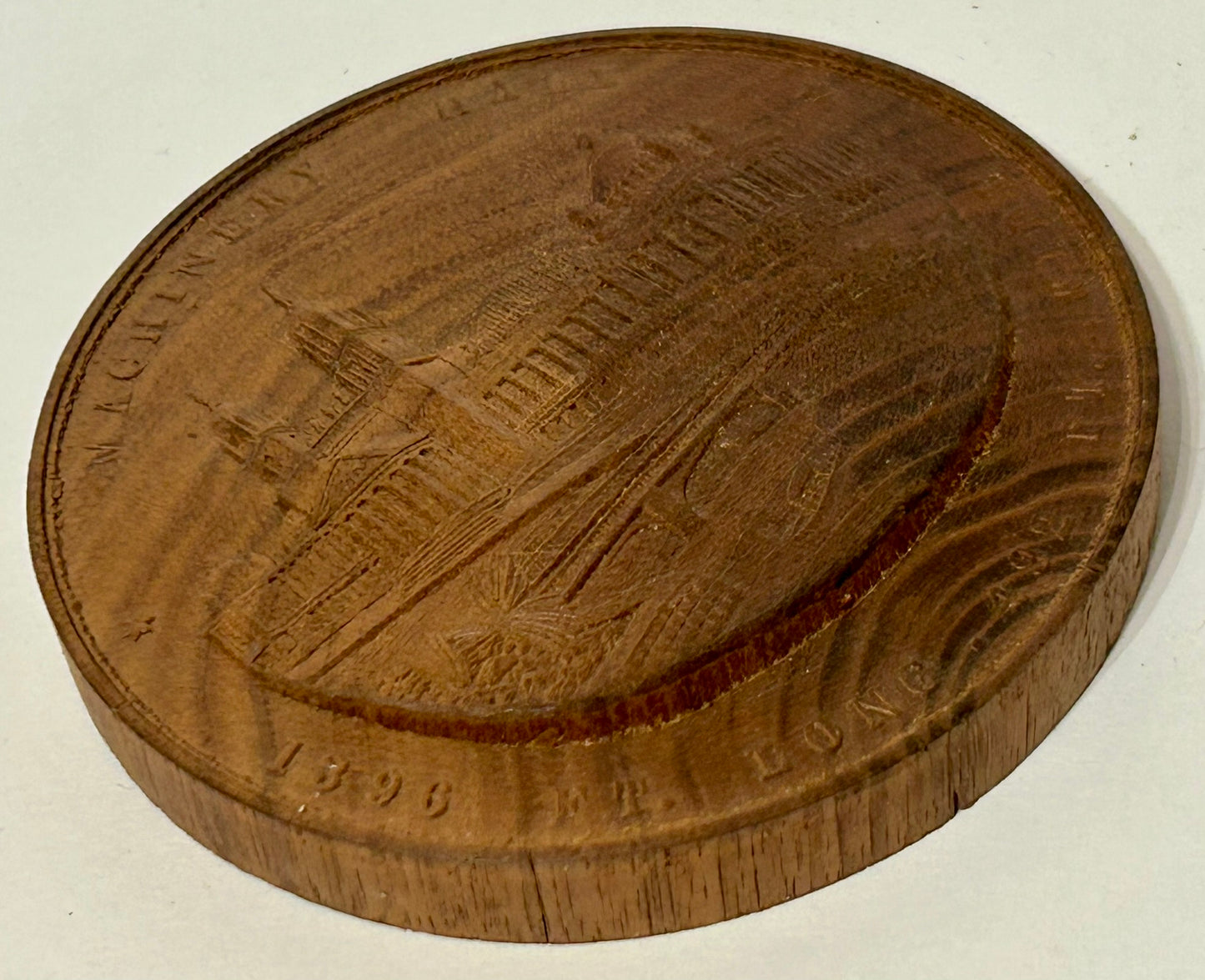 COLUMBIAN EXPO 1893 WOODEN DISC