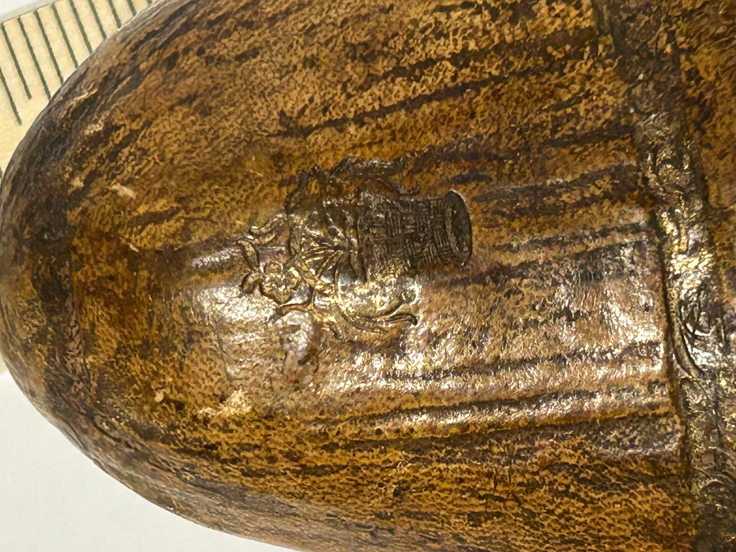 ANTIQUE 18TH CENTURY BOX FROM COLLECTION OF MARY GOULD FAMOUS EARLY AUTHOR ON WOODENWARE