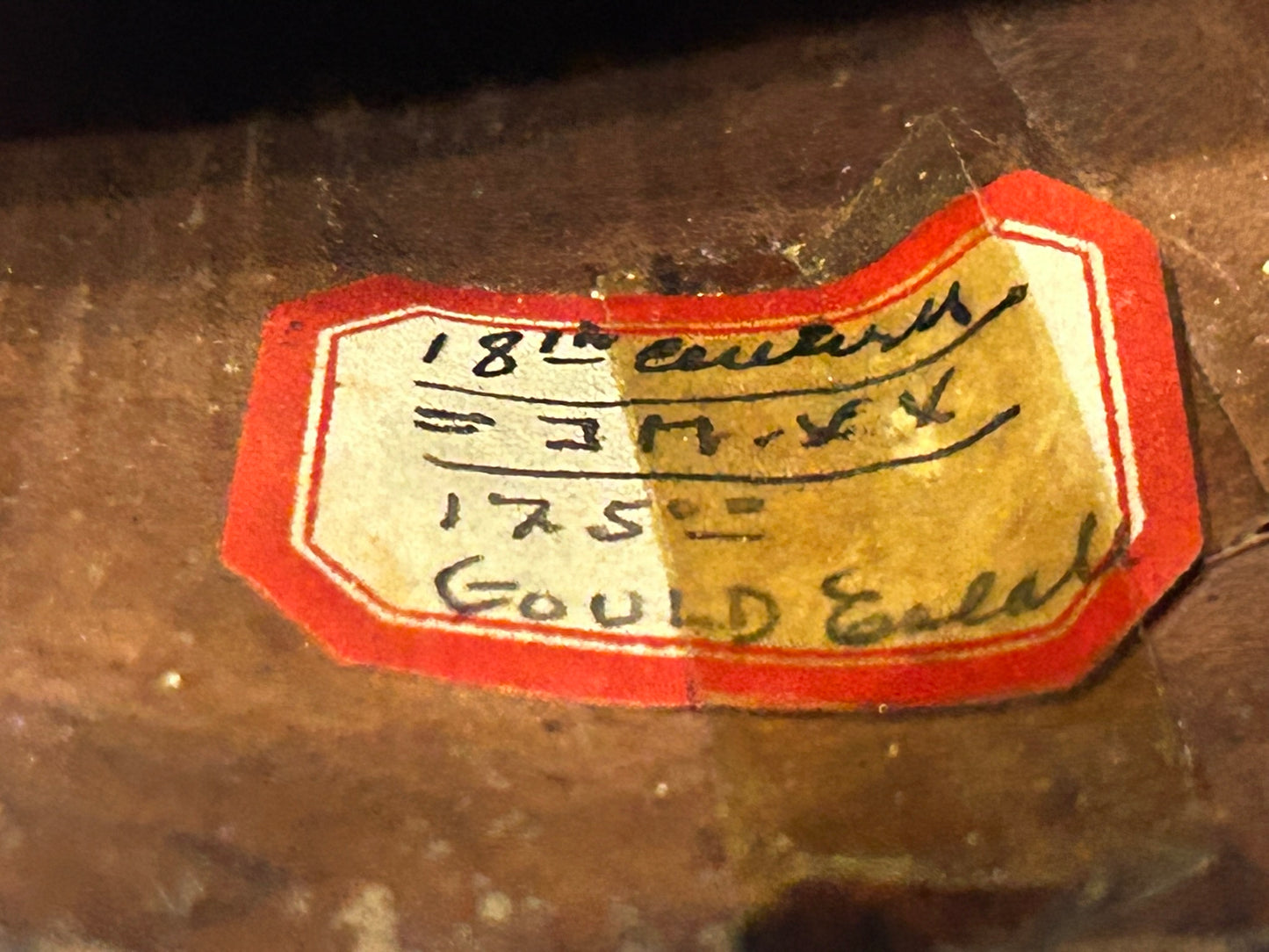ANTIQUE 18TH CENTURY BOX FROM COLLECTION OF MARY GOULD FAMOUS EARLY AUTHOR ON WOODENWARE
