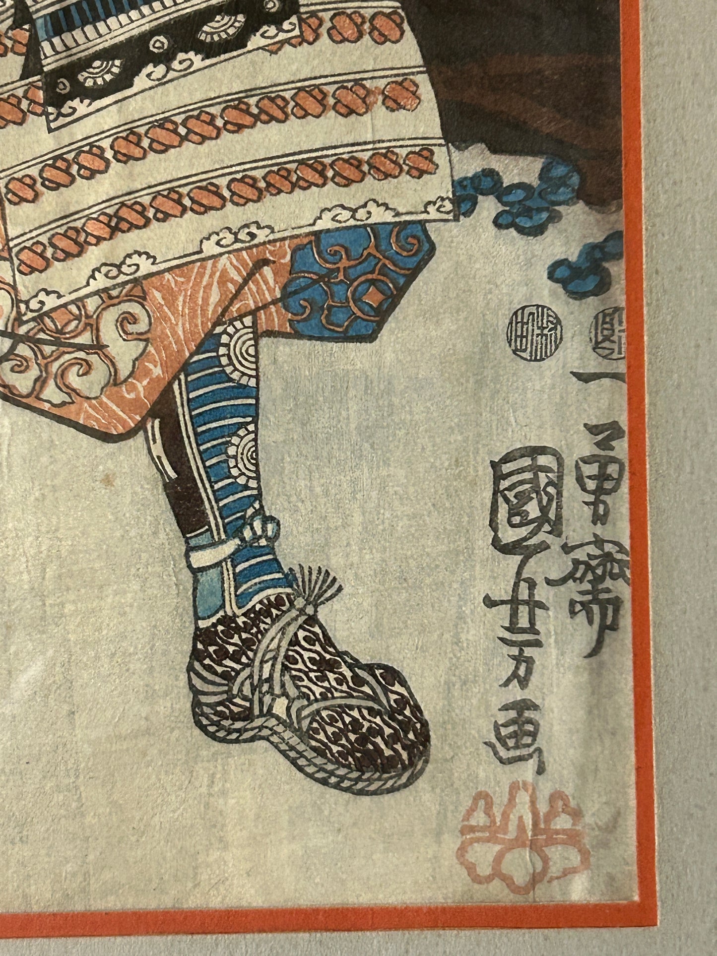 UTAGAWA KUNIYOSHI 1798-1861 ANTIQUE WOODBLOCK PRINT