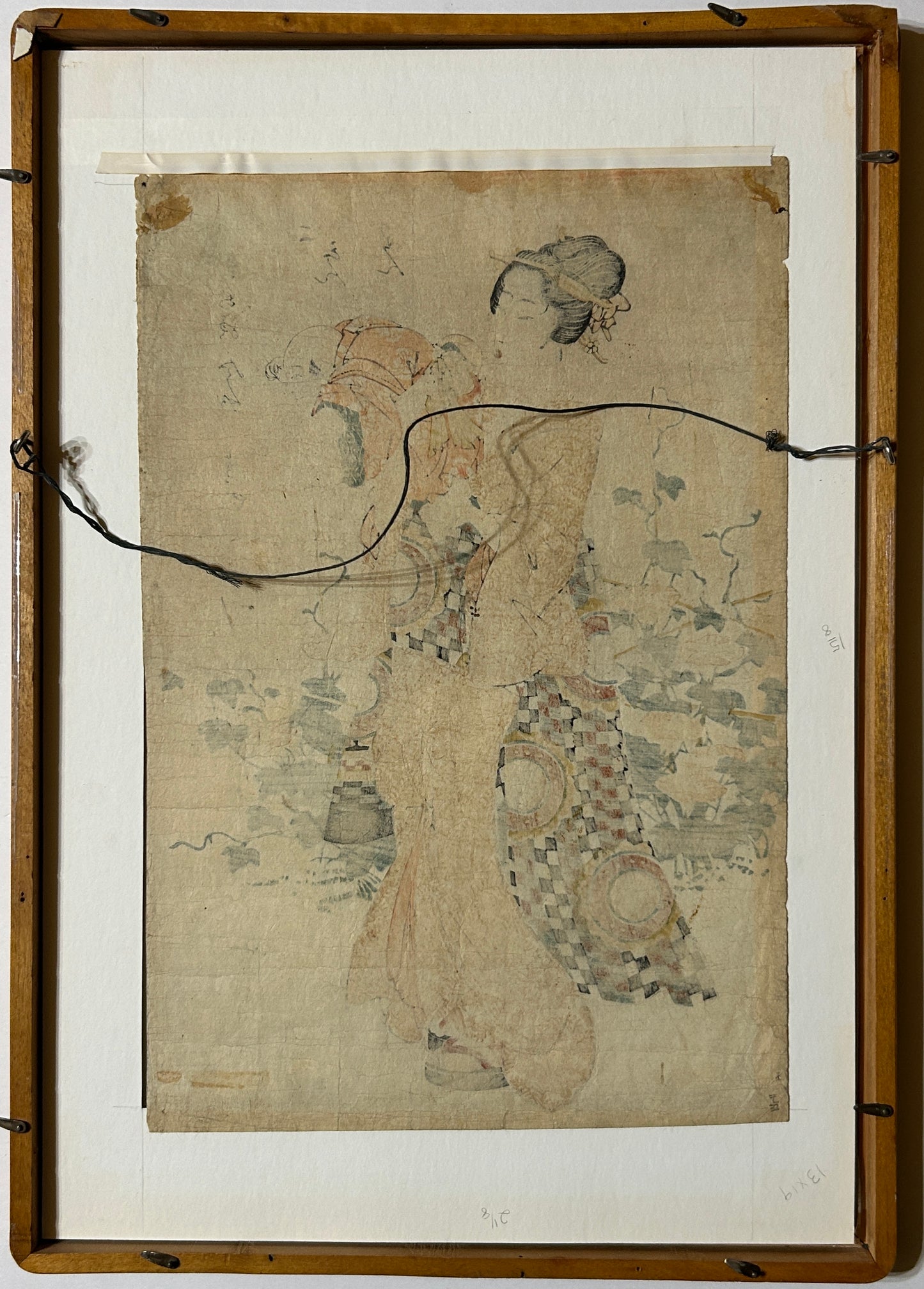 JAPANESE WOODBLOCK PRINT BY KIKUKAWA EIZAN 1787-1867