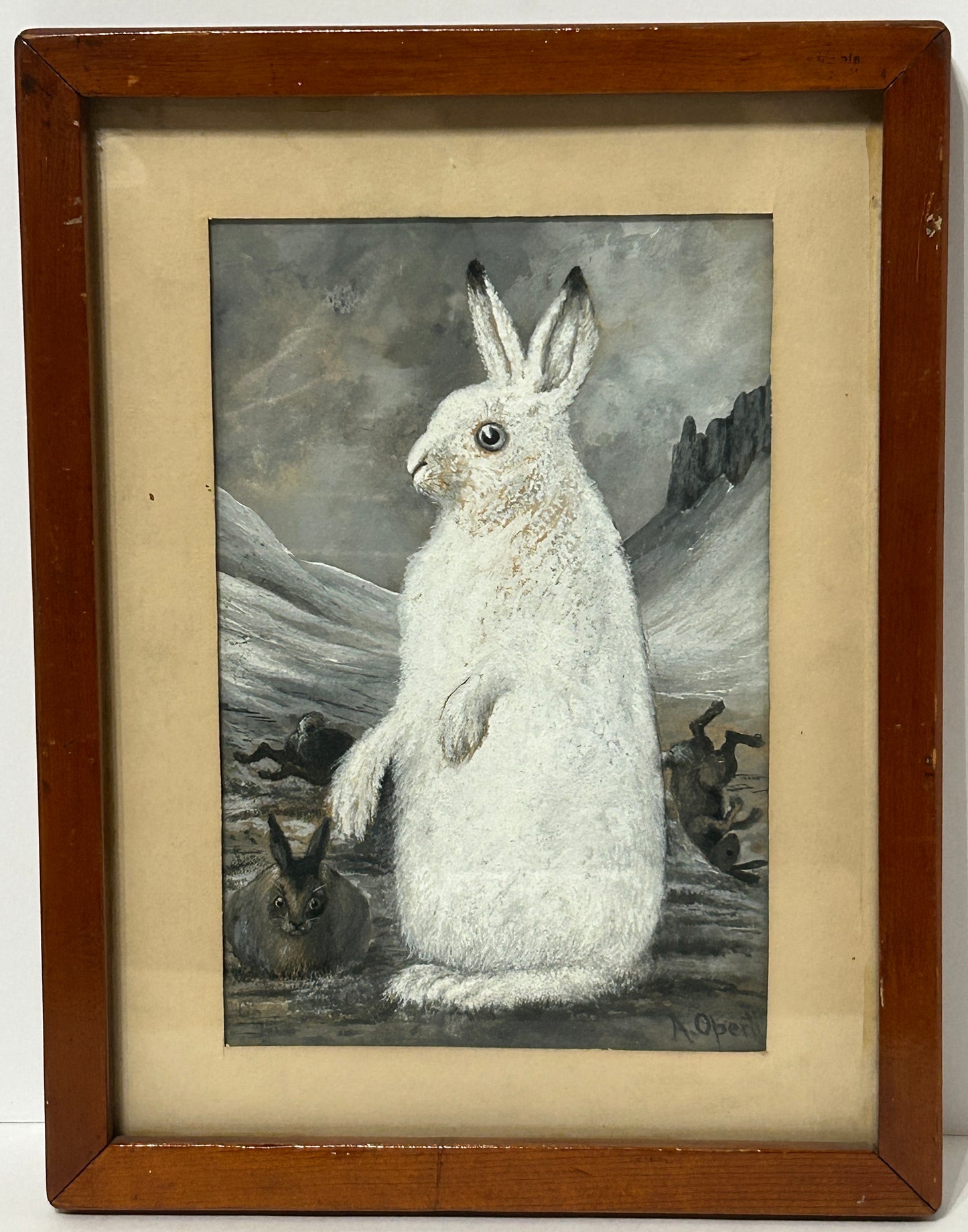 ALBERT JASPER OPERTI ORIGINAL ART FOR PEARY'S ARCTIC TRIP