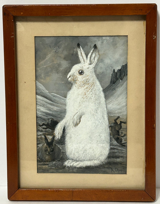 ALBERT JASPER OPERTI ORIGINAL ART FOR PEARY'S ARCTIC TRIP