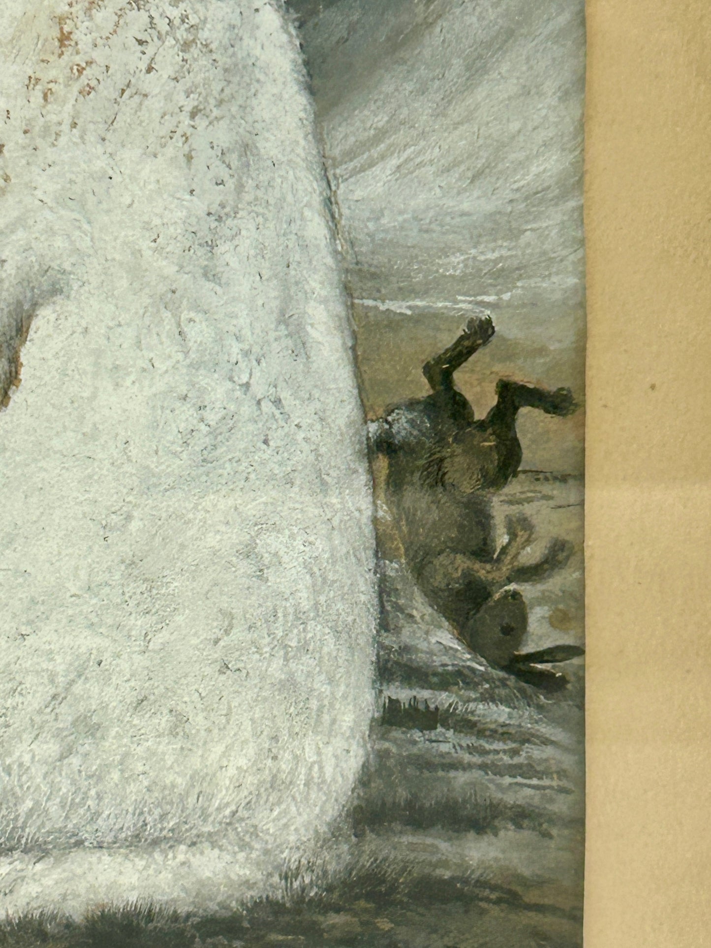 ALBERT JASPER OPERTI ORIGINAL ART FOR PEARY'S ARCTIC TRIP