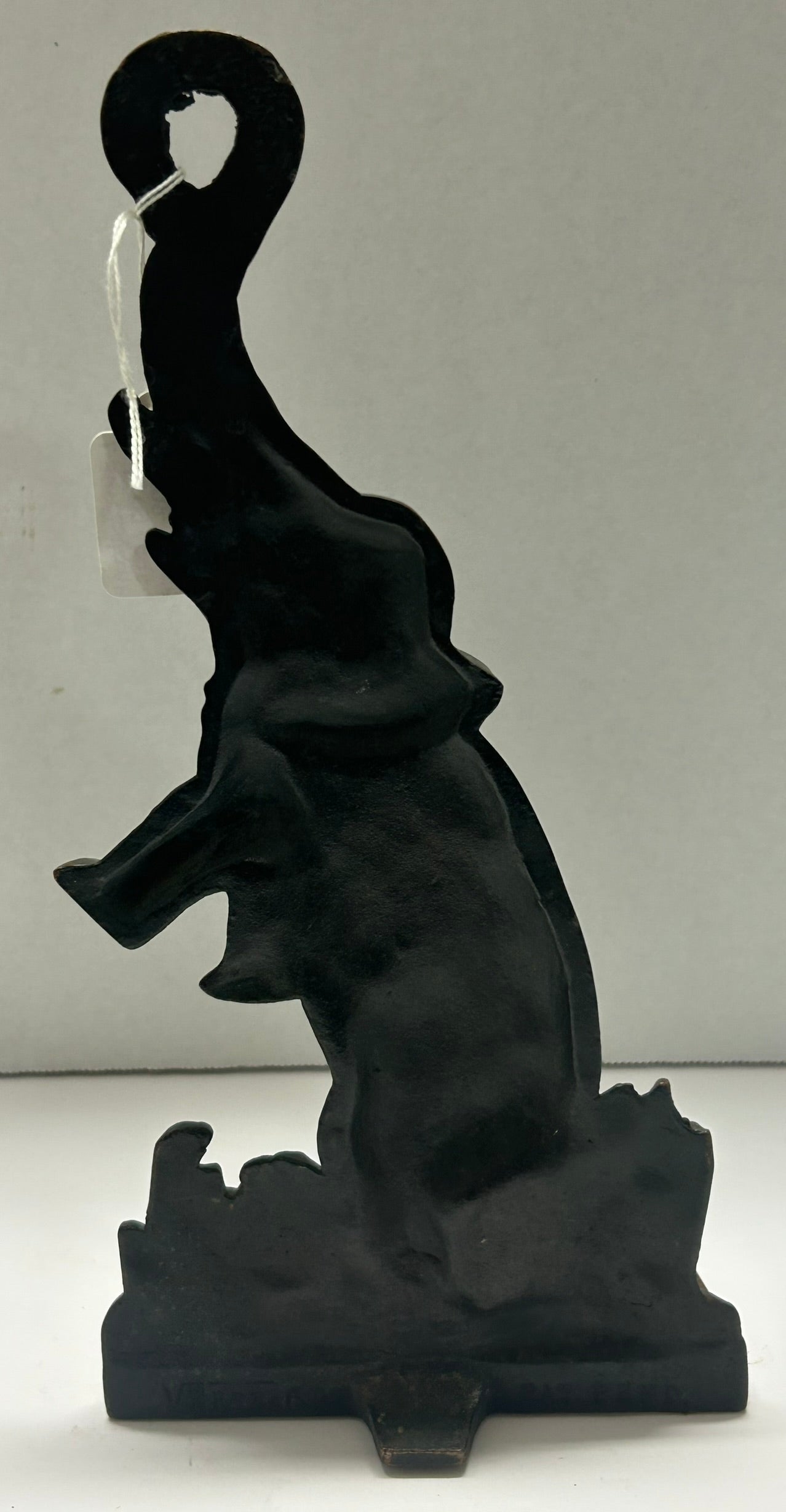 ELEPHANT ON HIND LEGS  COPPER PLATED ANTIQUE DOORSTOP