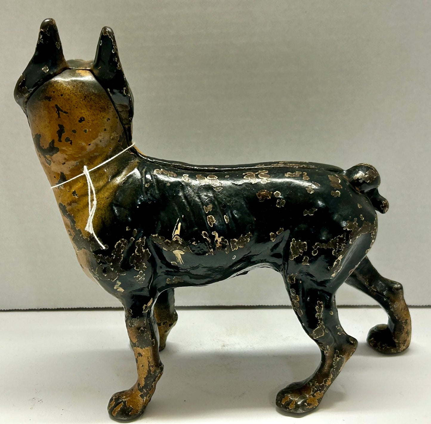 CAST IRON BOSTON TERRIER ANTIQUE DOORSTOP
