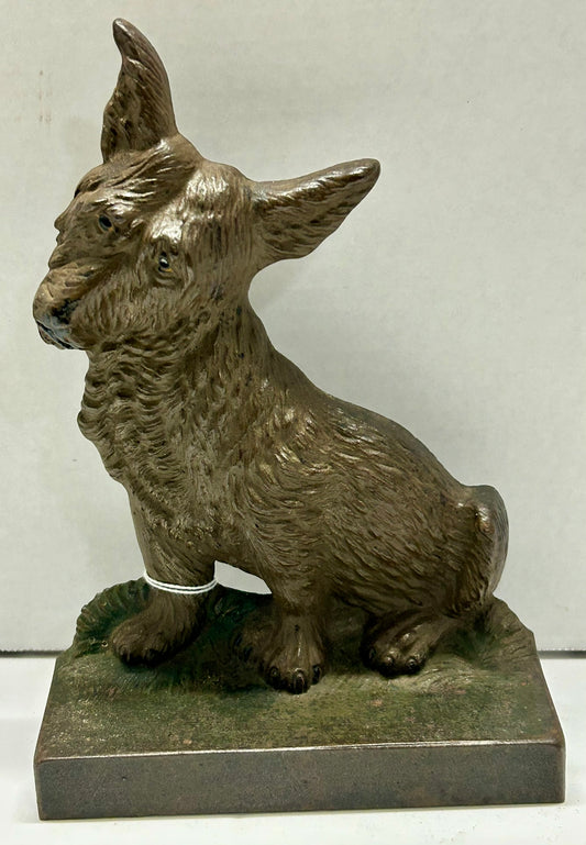 IRON WELSH CORGI DOG DOORSTOP BY BRADLEY & HUBBARD