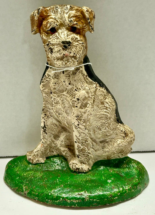 FOX TERRIER CAST IRON DOG DOORSTOP