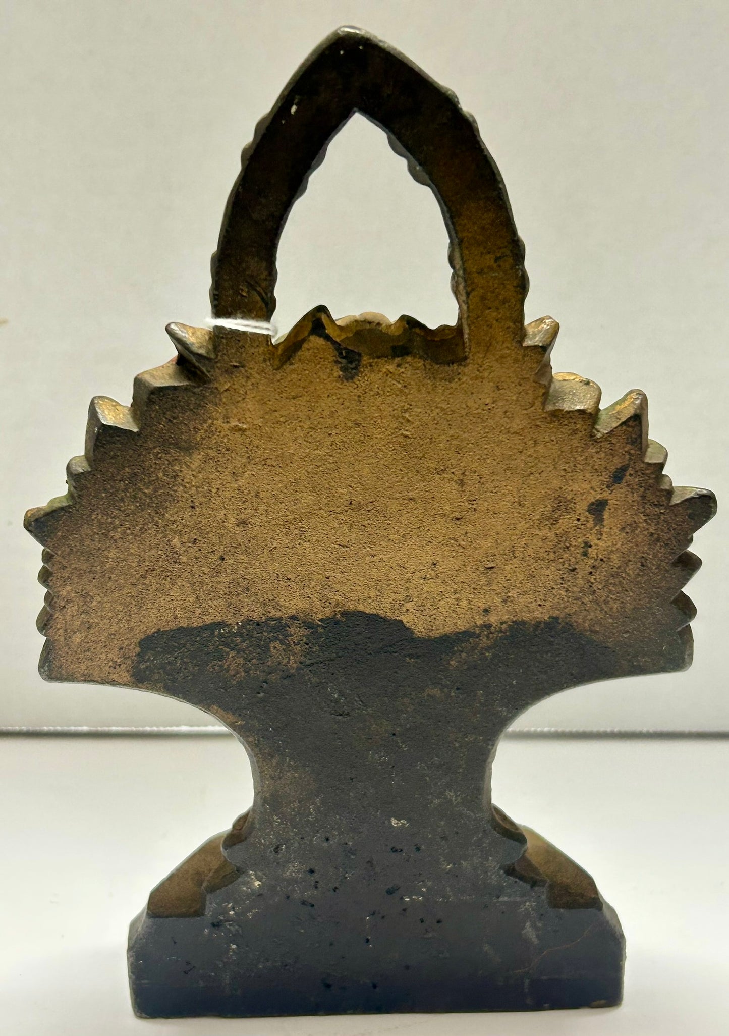 CAST IRON MIXED FLOWERS IN BASKET DOORSTOP