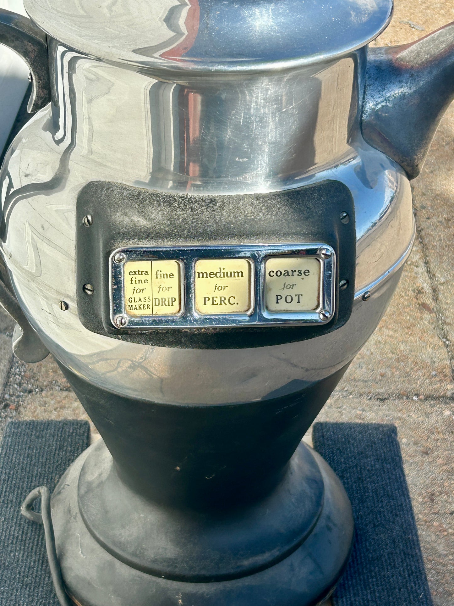FIGURAL COFFEE GRINDER BY AMERICAN DUPLEX SHAPED LIKE COFFEE POT
