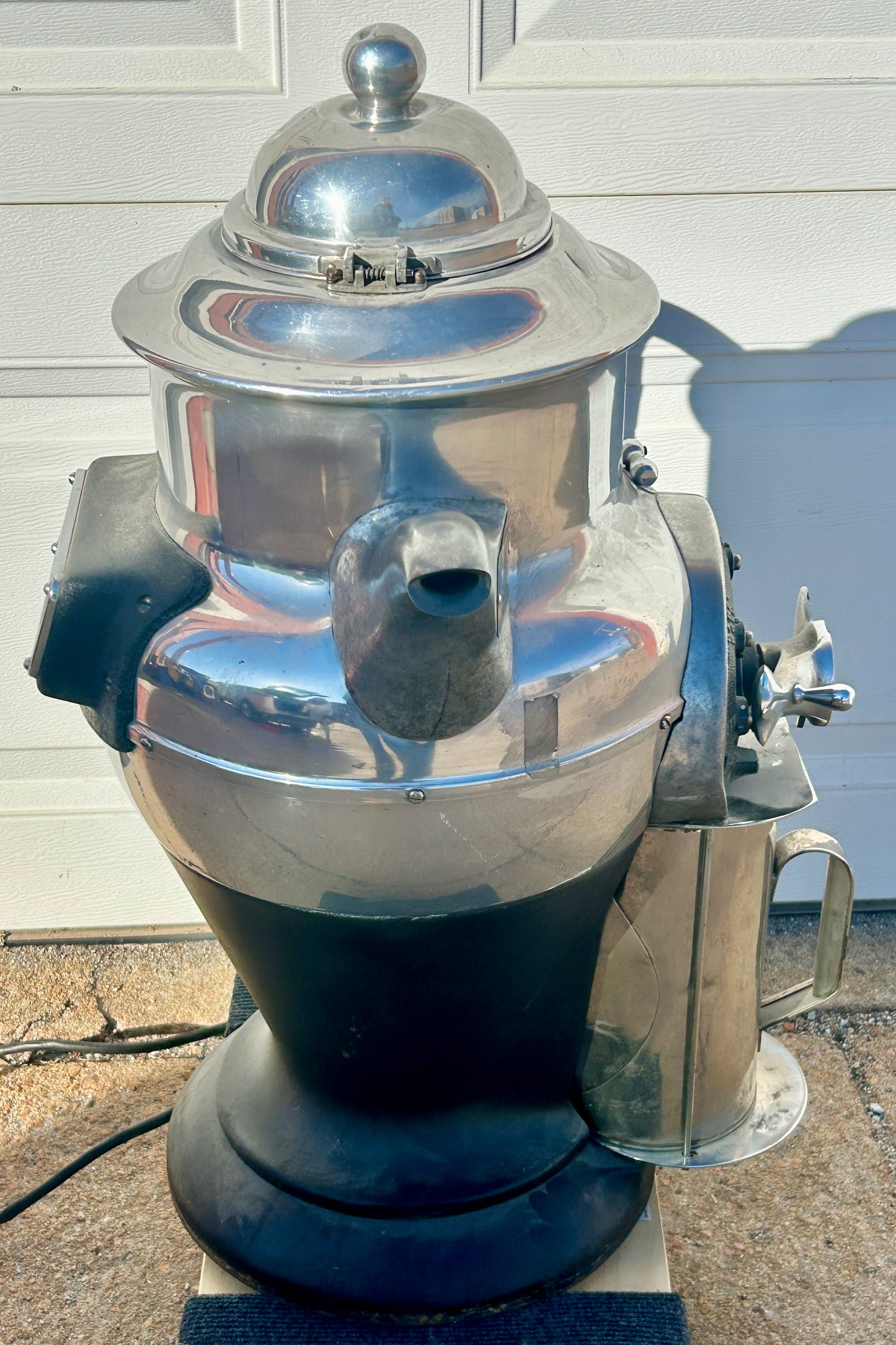 FIGURAL COFFEE GRINDER BY AMERICAN DUPLEX SHAPED LIKE COFFEE POT