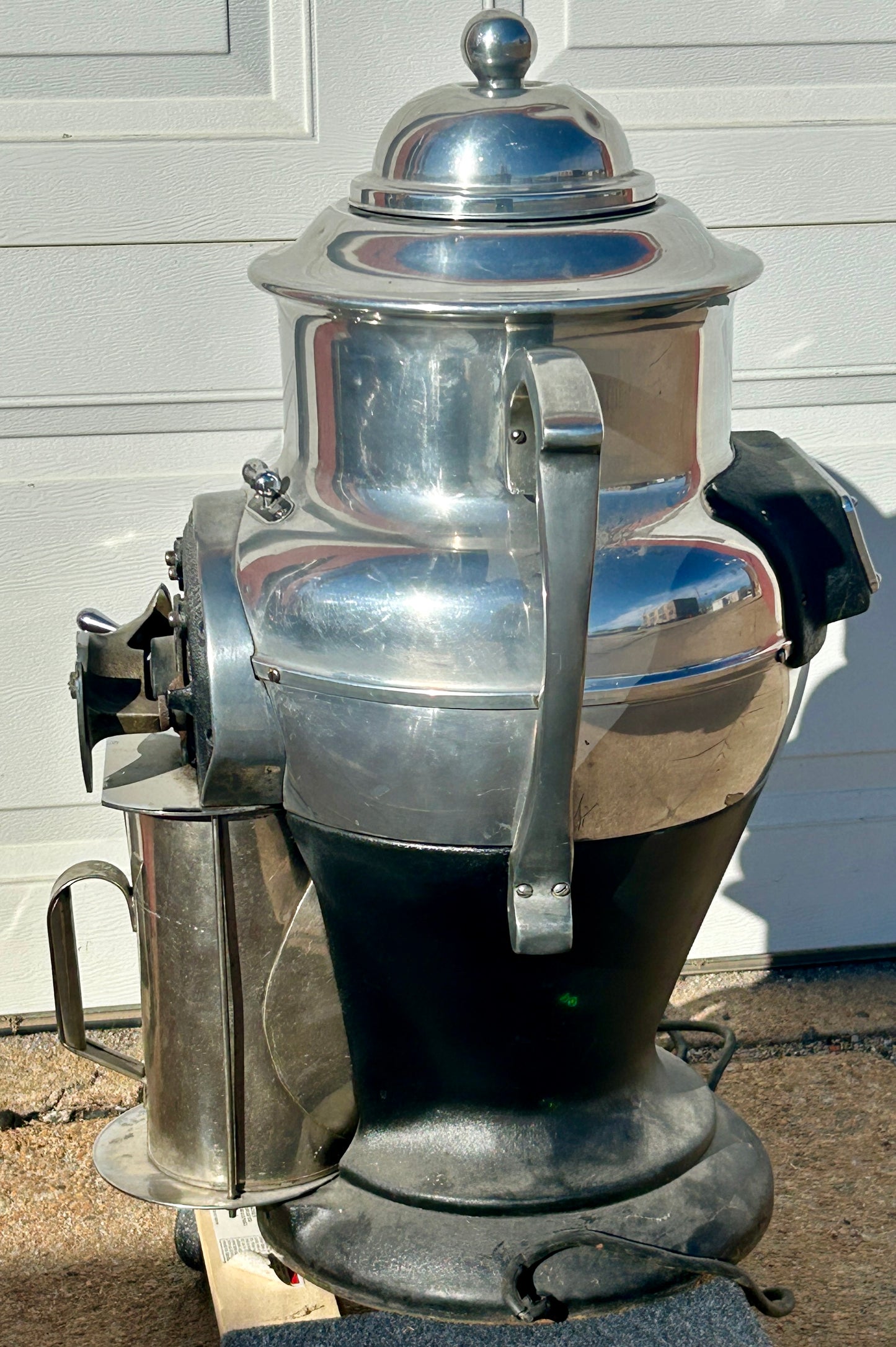 FIGURAL COFFEE GRINDER BY AMERICAN DUPLEX SHAPED LIKE COFFEE POT