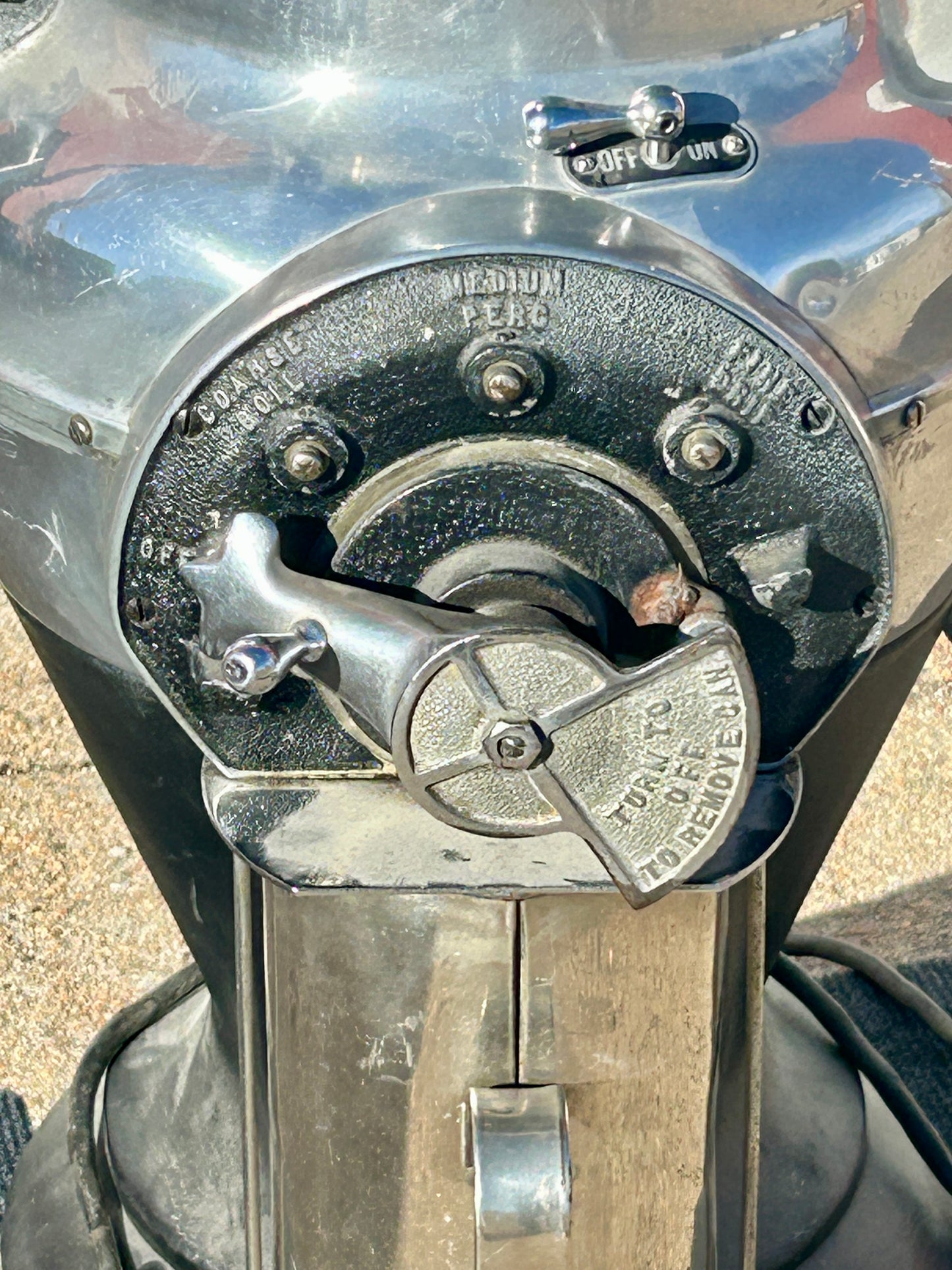 FIGURAL COFFEE GRINDER BY AMERICAN DUPLEX SHAPED LIKE COFFEE POT