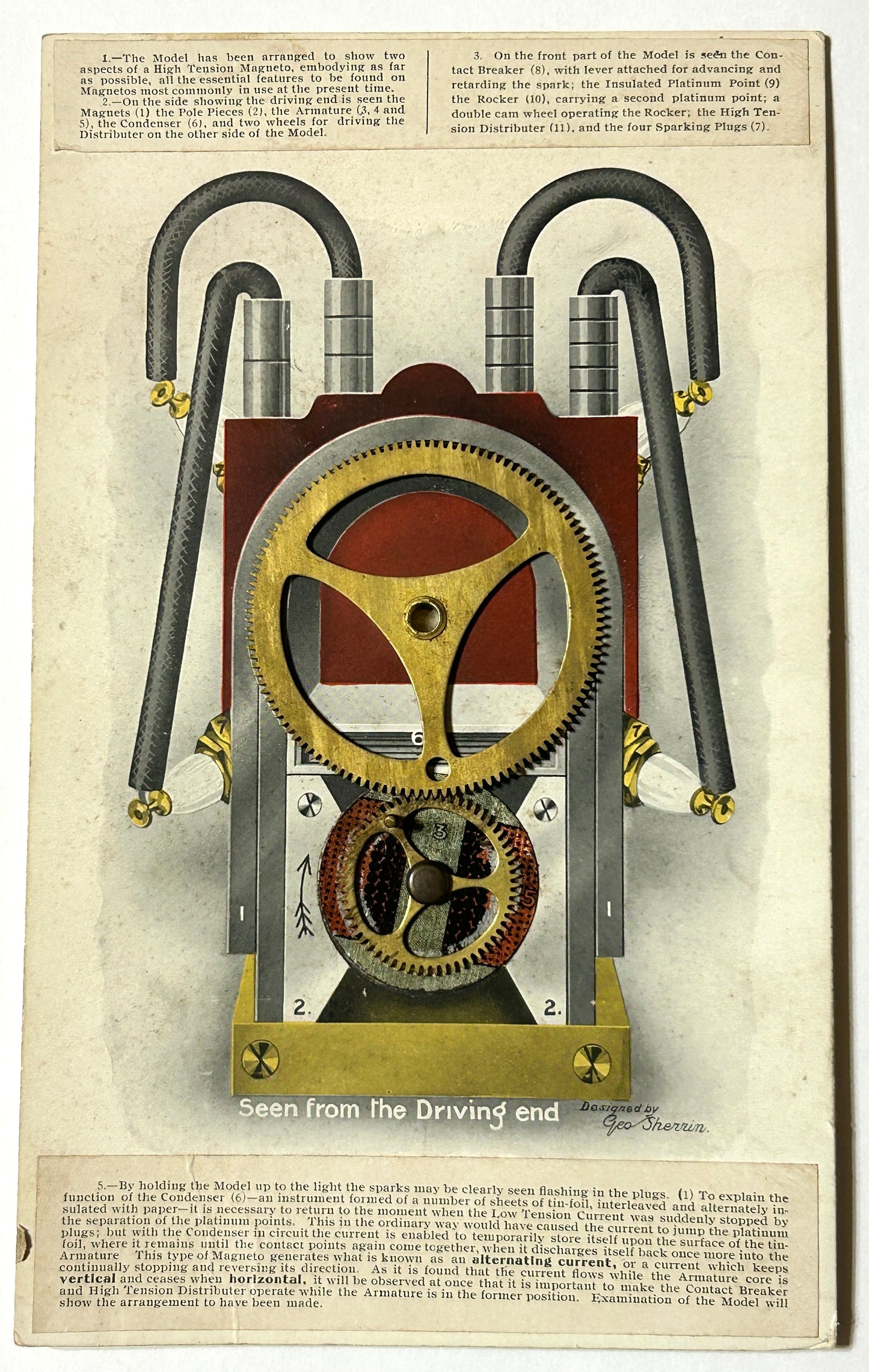 DYKE'S WORKING MODELS OF GASOLINE ENGINES PAT. 1909 AND 1916