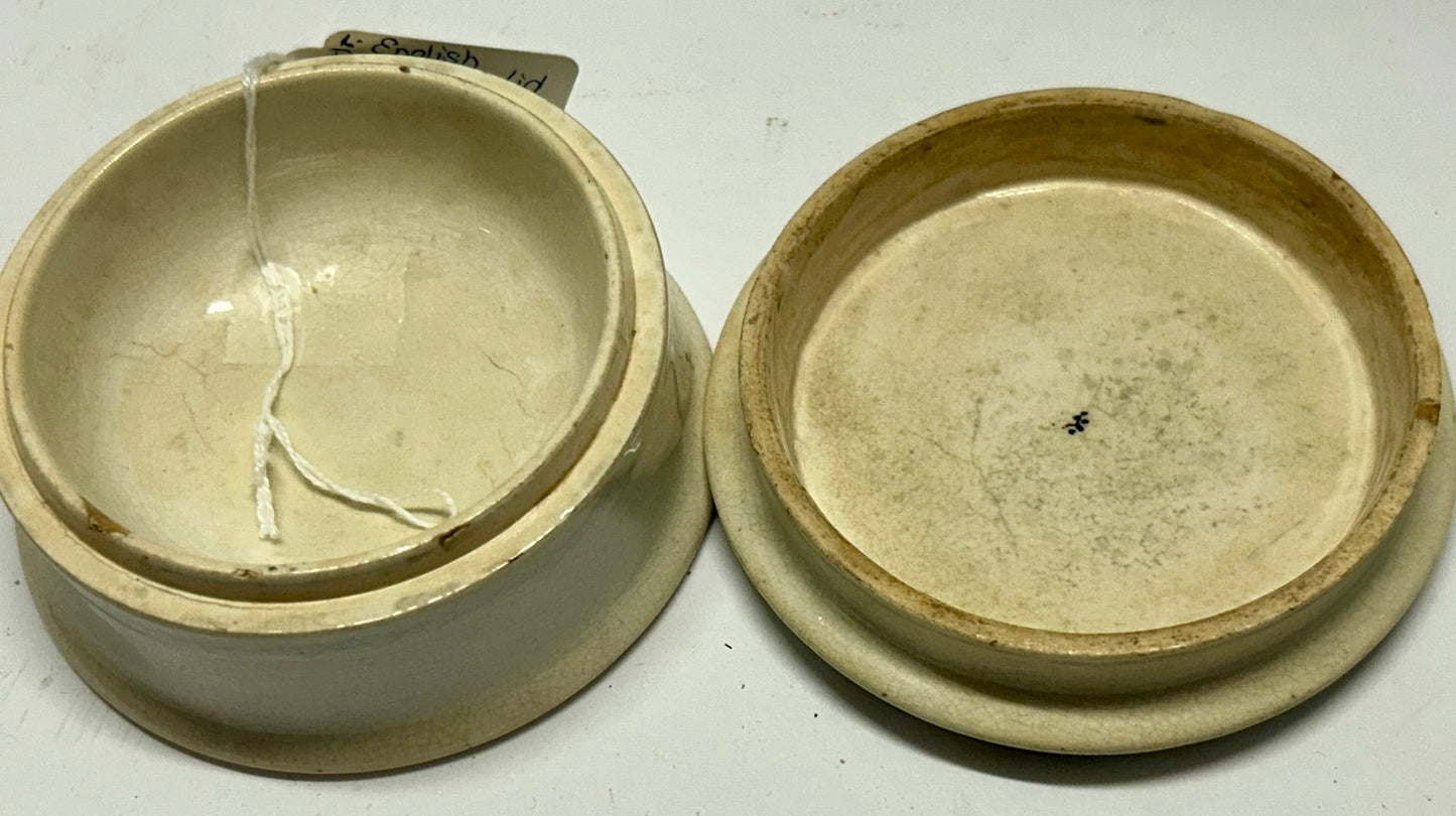 PRATT WARE ANTIQUE LID AND POT
