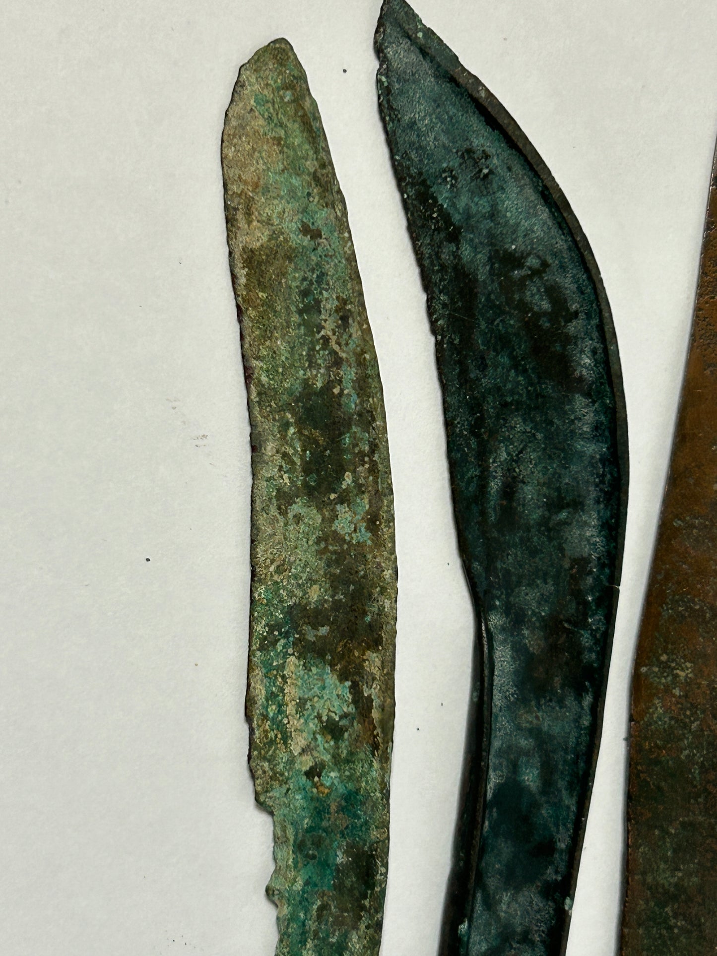 ANCIENT CHINESE 1600-1028 BC BRONZE KNIVES