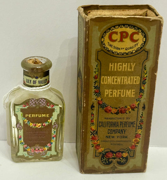 CALIFORNIA PERFUME BOTTLE AND BOX