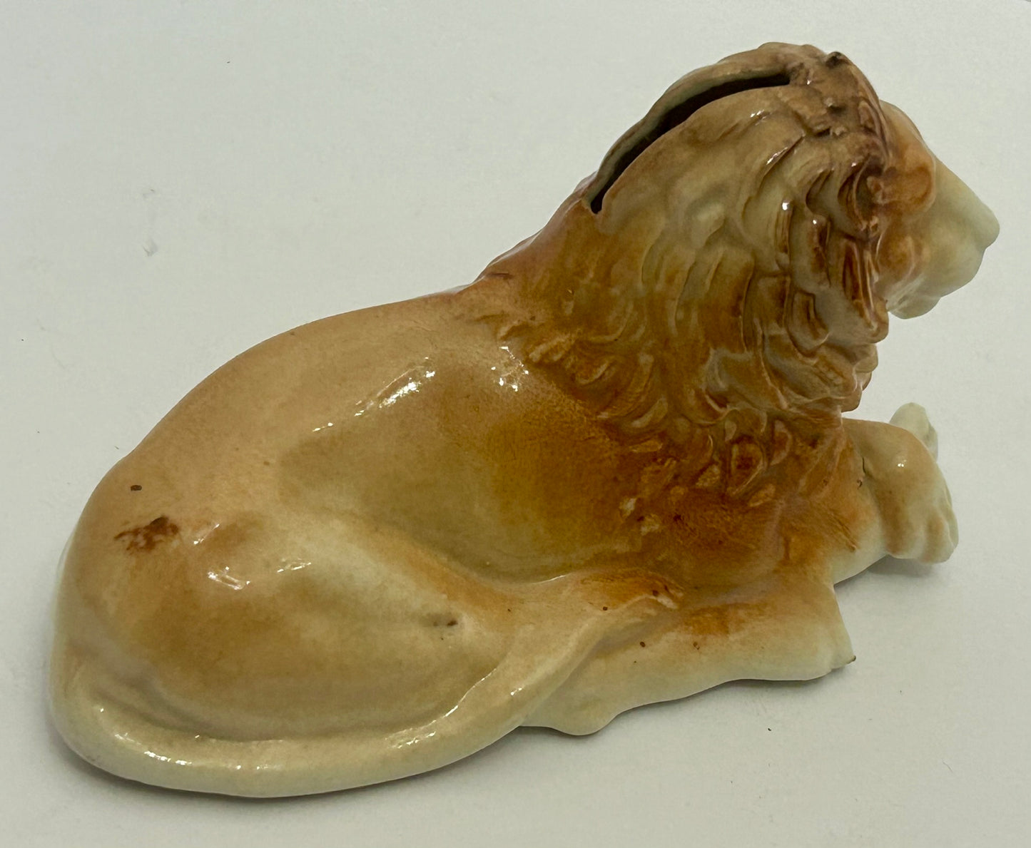 LION FIGURAL ANTIQUE CHINA BANK