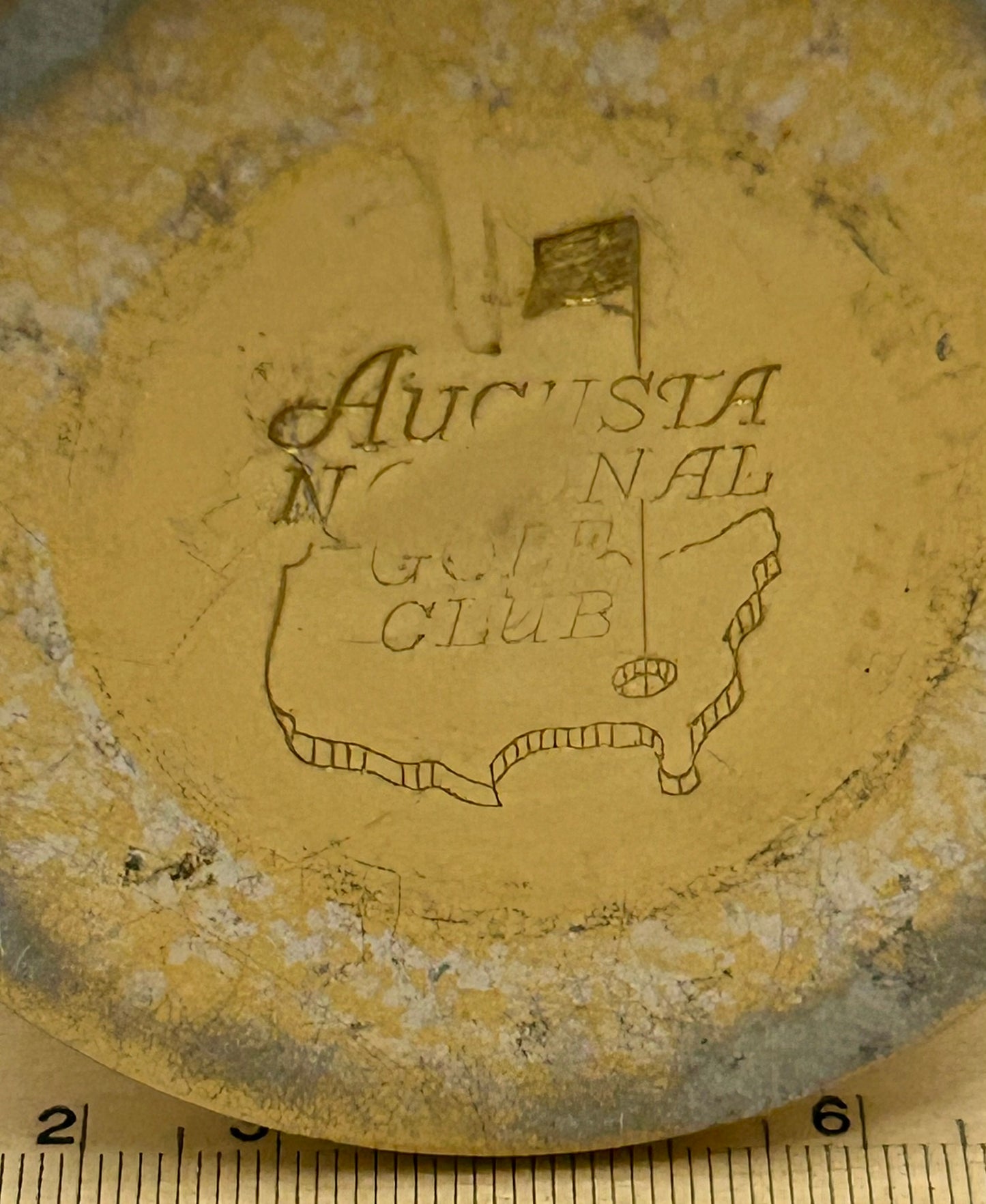 AUGUSTA NATIONAL GOLF CLUB MASTER TOURNAMENT 1955 FIGURAL ASHTRAY