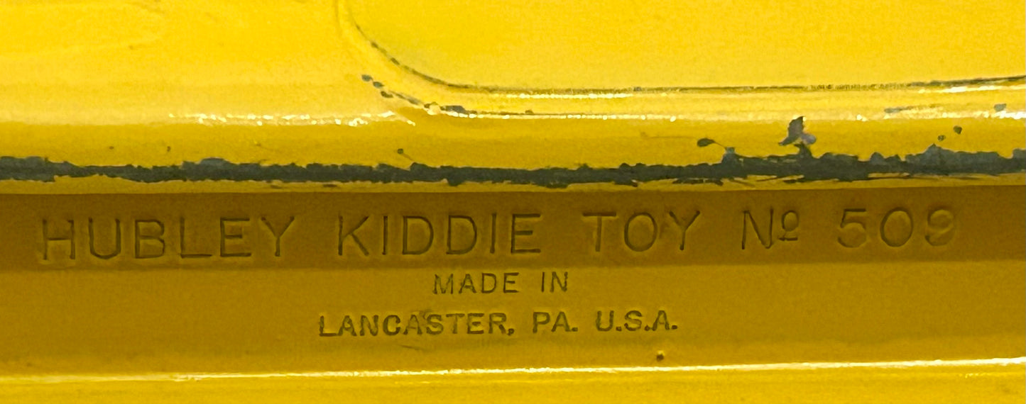 HUBBLEY 1954 KIDDIE TOY YELLOW CORVETTE CONVERTIBLE