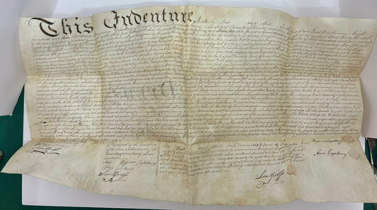 1803 VELLUM INDENTURE FROM MONTGOMERY COUNTY PENNSYLVANIA