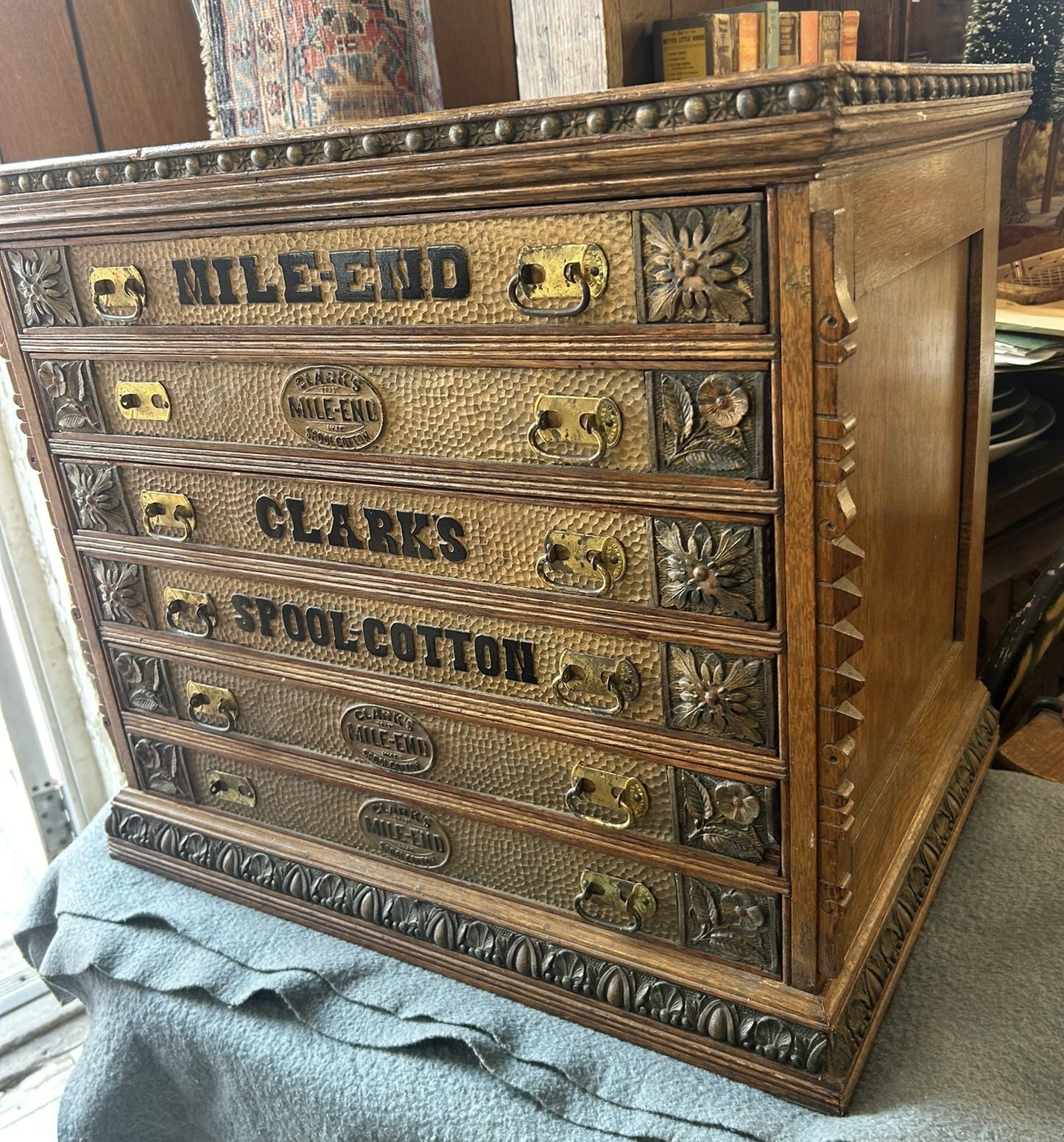 SPOOL CABINET FOR CLARKS MILE END THREAD