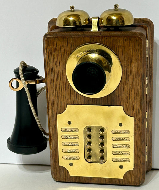 ANTIQUE EARLY 1900'S INTERCOM BY S. H. COUCH