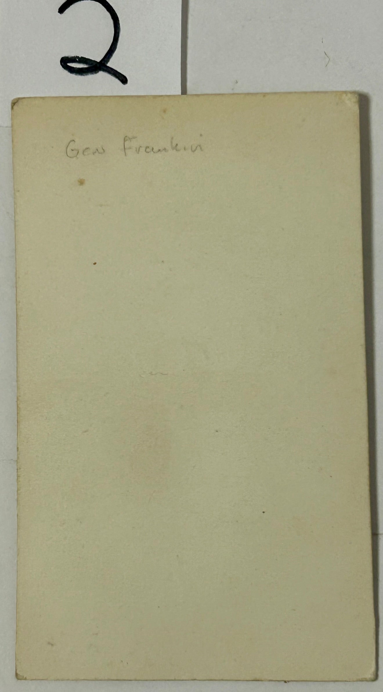CIVIL WAR GENERAL FRANKLIN CDV PHOTO