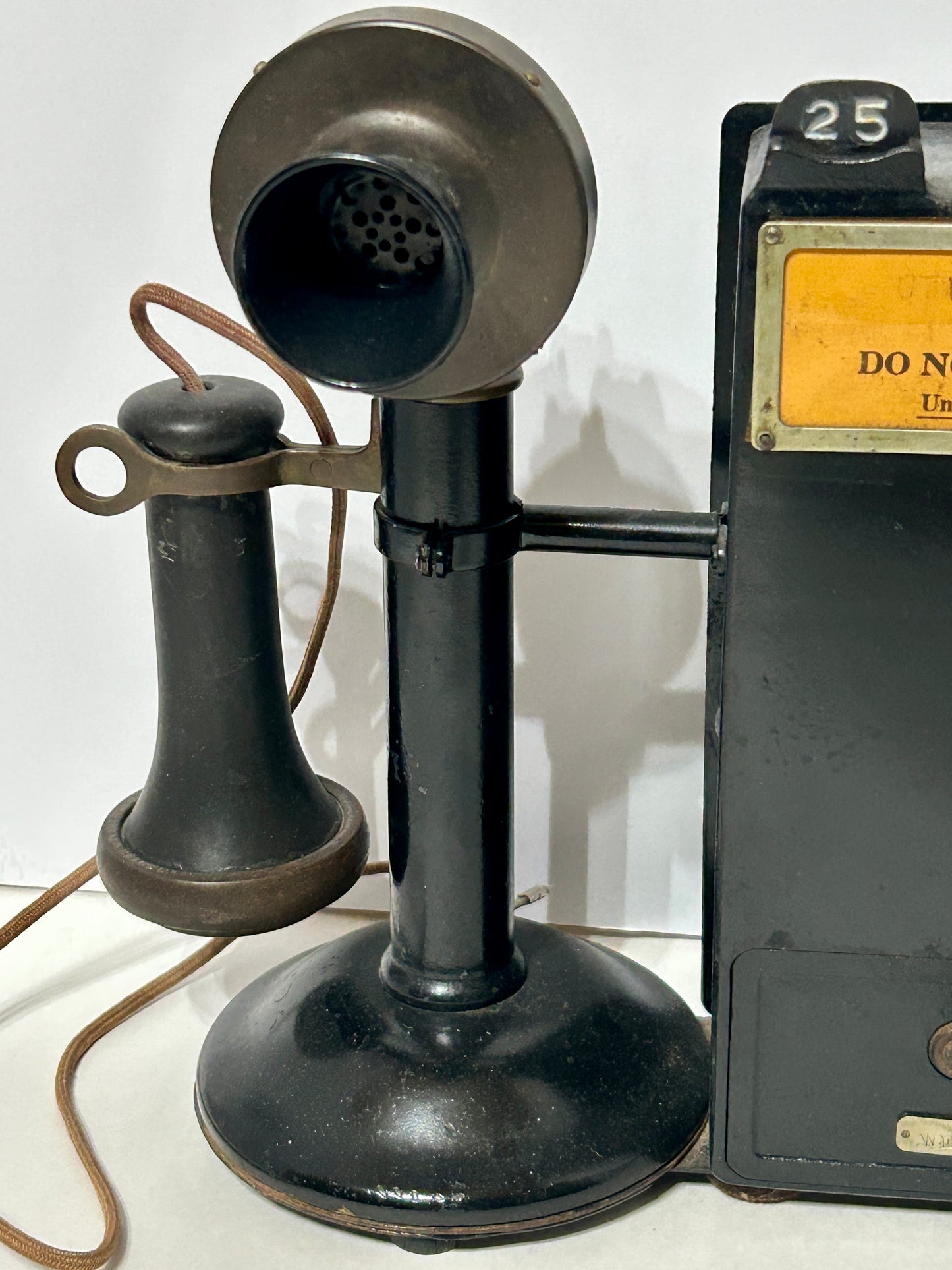 GREYS PAY STATION ATTACHED TO CANDLESTICK PHONE