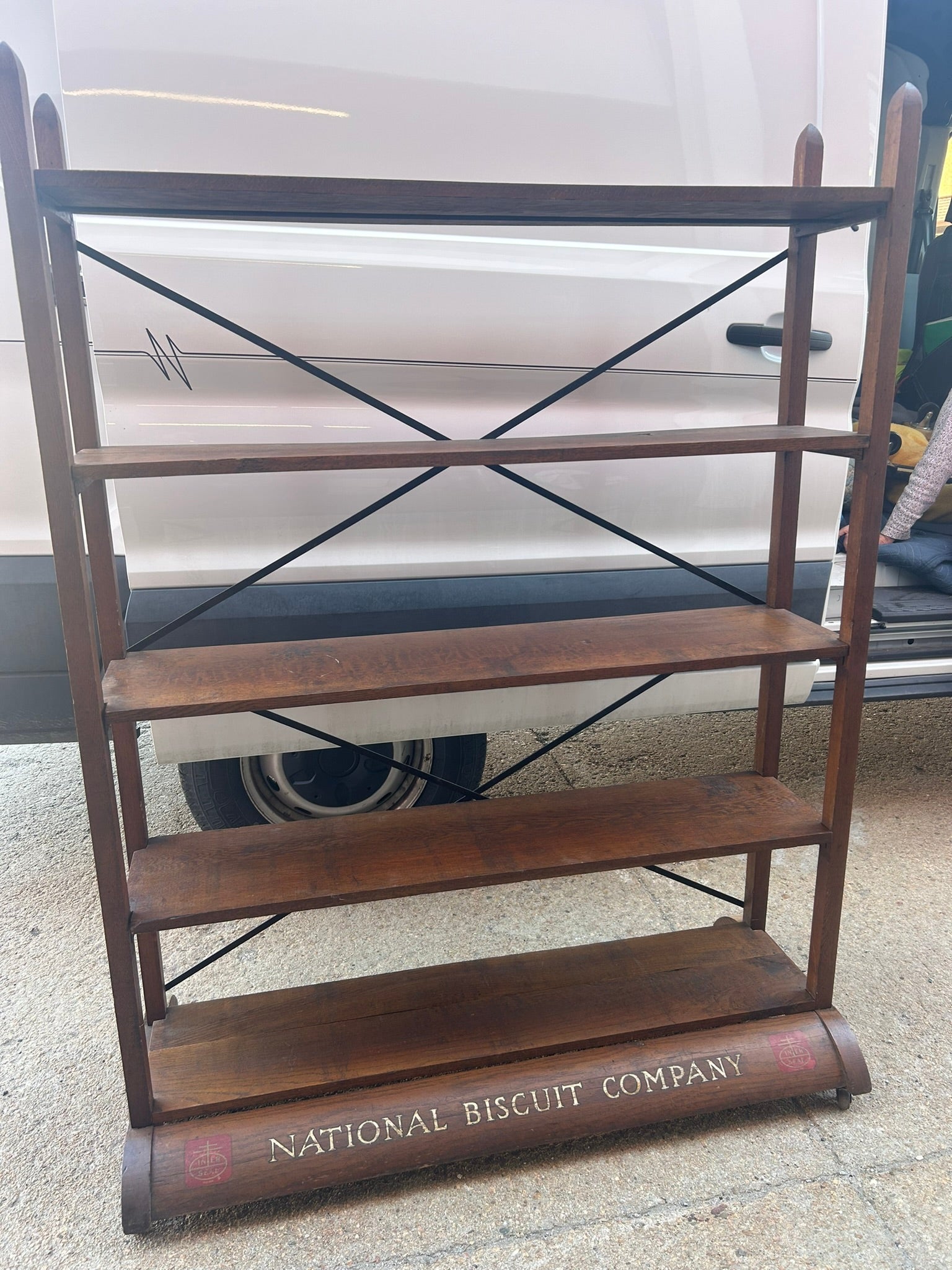 NATIONAL BISCUIT COMPANY WOODEN ANTIQUE DISPLAY RACK – Triple A Antiques