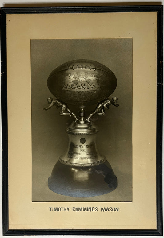 PERCY HAUGHTON HARVARD COACH MEMORIAL TROPHY PRESENTATION PHOTOGRAPH