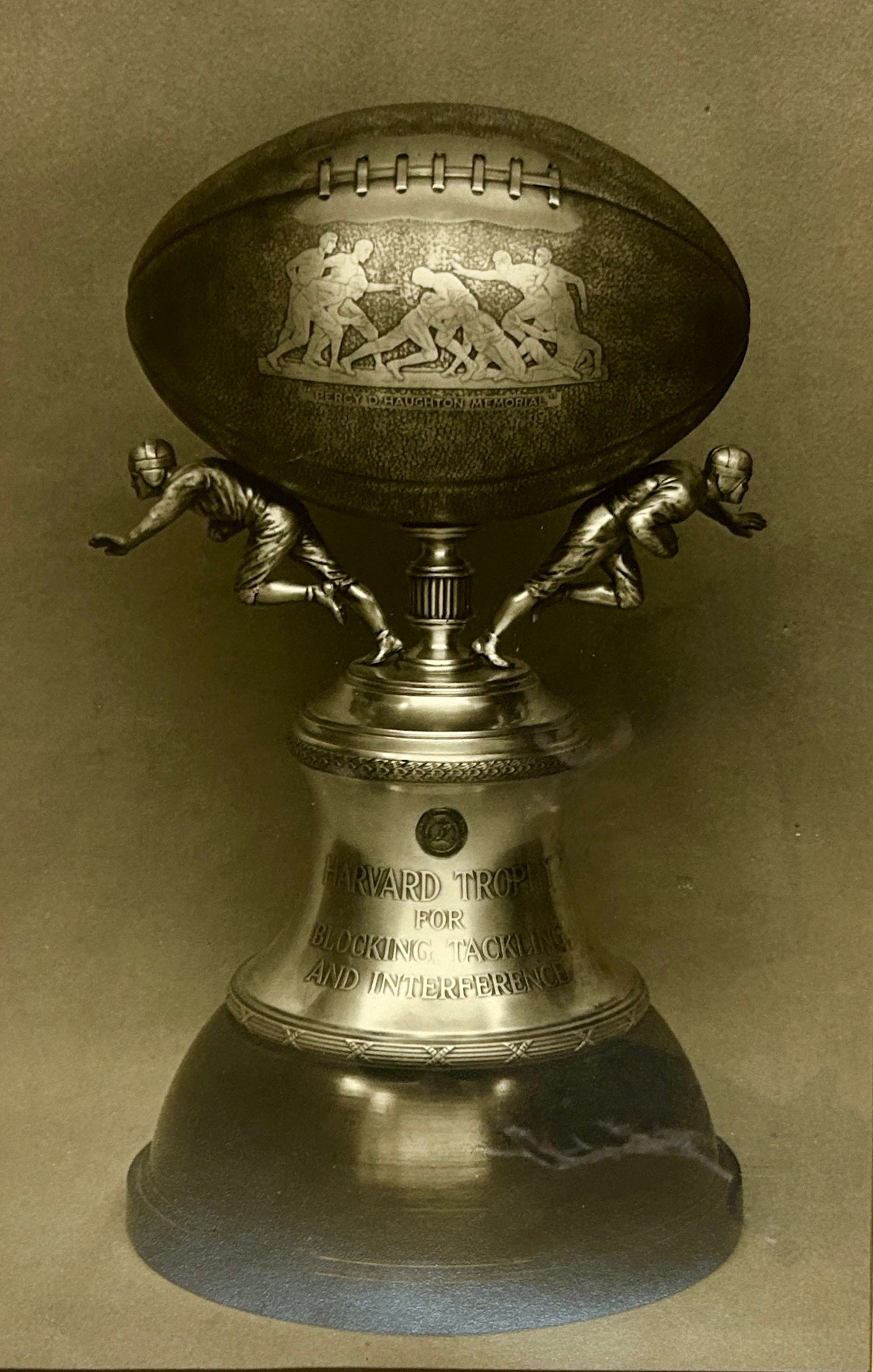PERCY HAUGHTON HARVARD COACH MEMORIAL TROPHY PRESENTATION PHOTOGRAPH