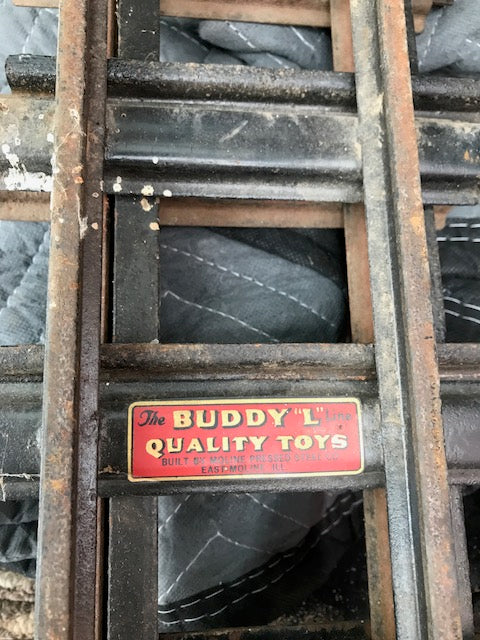 BUDDY L 1927 LARGE OUTDOOR SIX PIECE TRAIN SET & TRACK