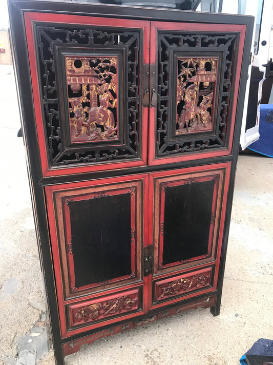 ORIENTAL ANTIQUE CABINET FOR SALE