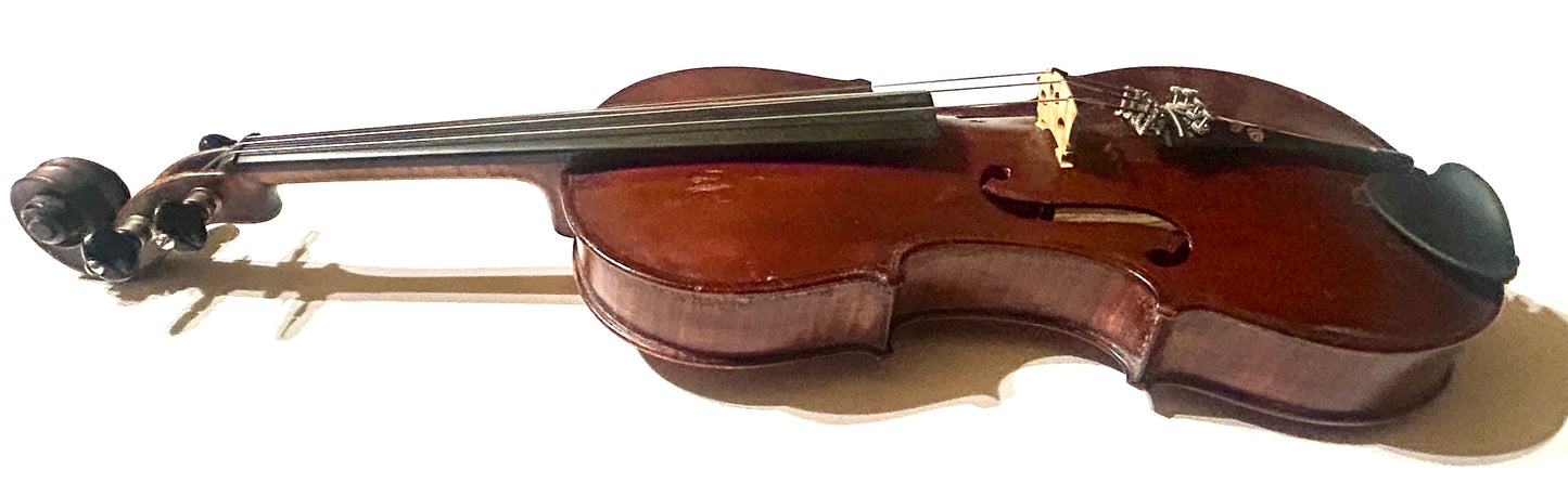 VIOLIN MADE IN LORIMOR IOWA IN 1905 BY CHRISTAL THURMAN