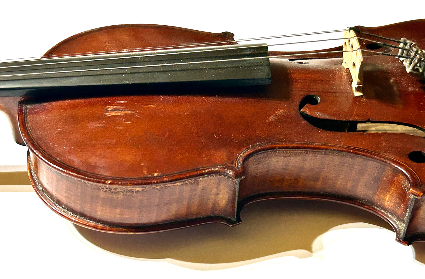 VIOLIN MADE IN LORIMOR IOWA IN 1905 BY CHRISTAL THURMAN