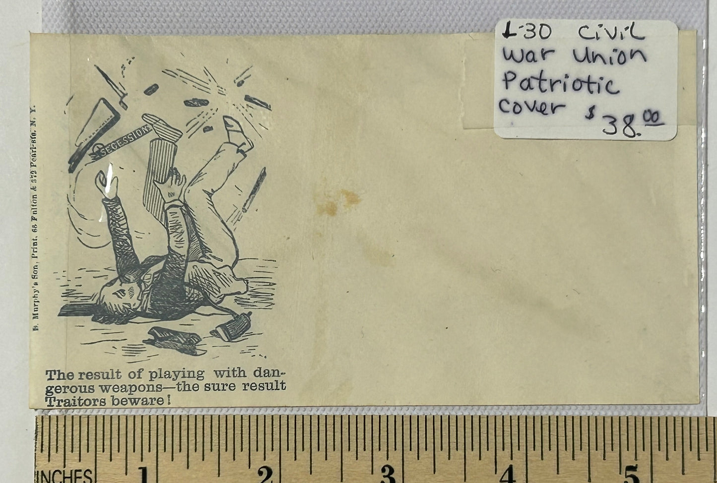 CIVIL WAR UNION PATRIOTIC ANTI SECESSION COVER