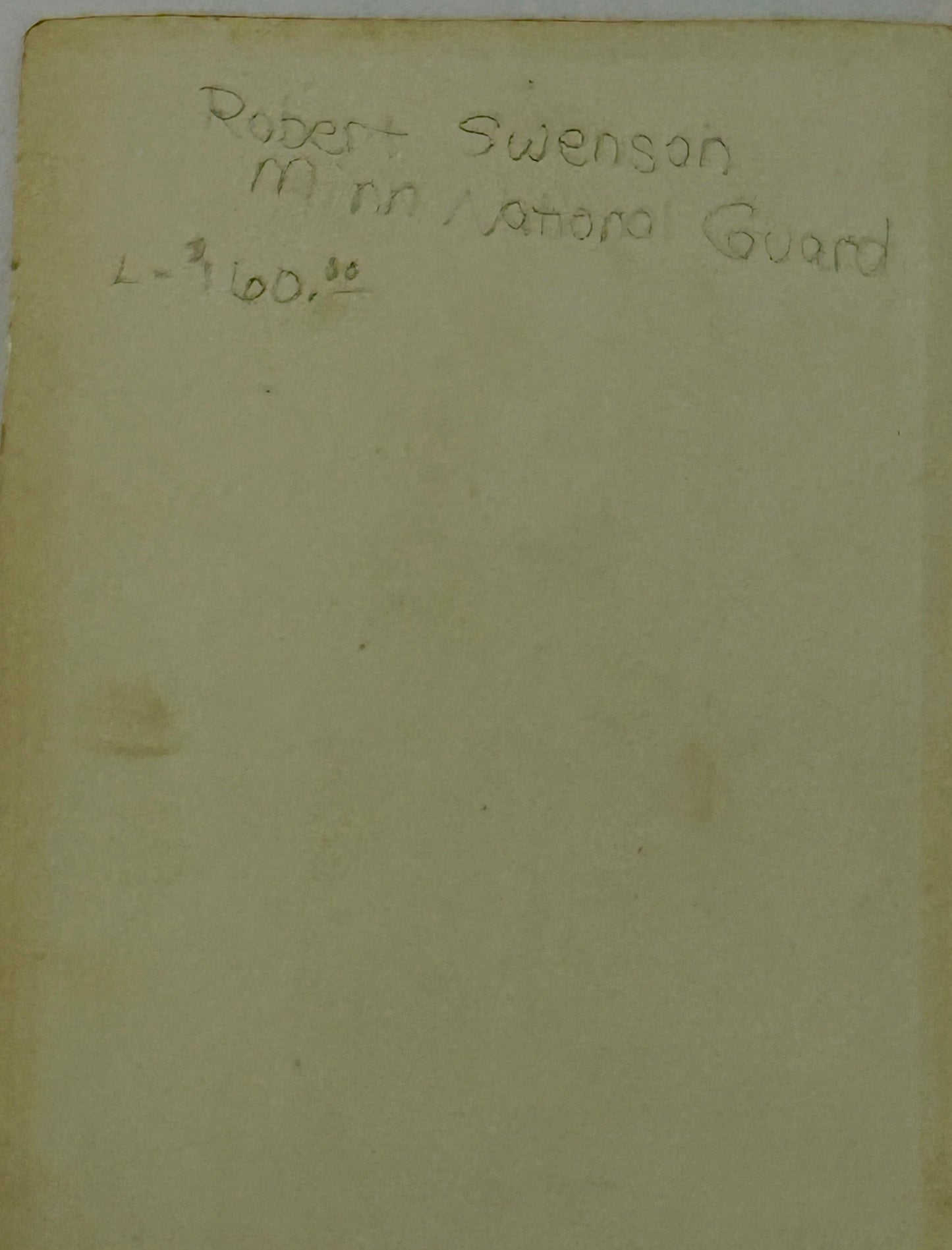 MINNESOTA NATIONAL GUARD IDENTIFIED SOLDIER LATE 1800'S CABINET PHOTO