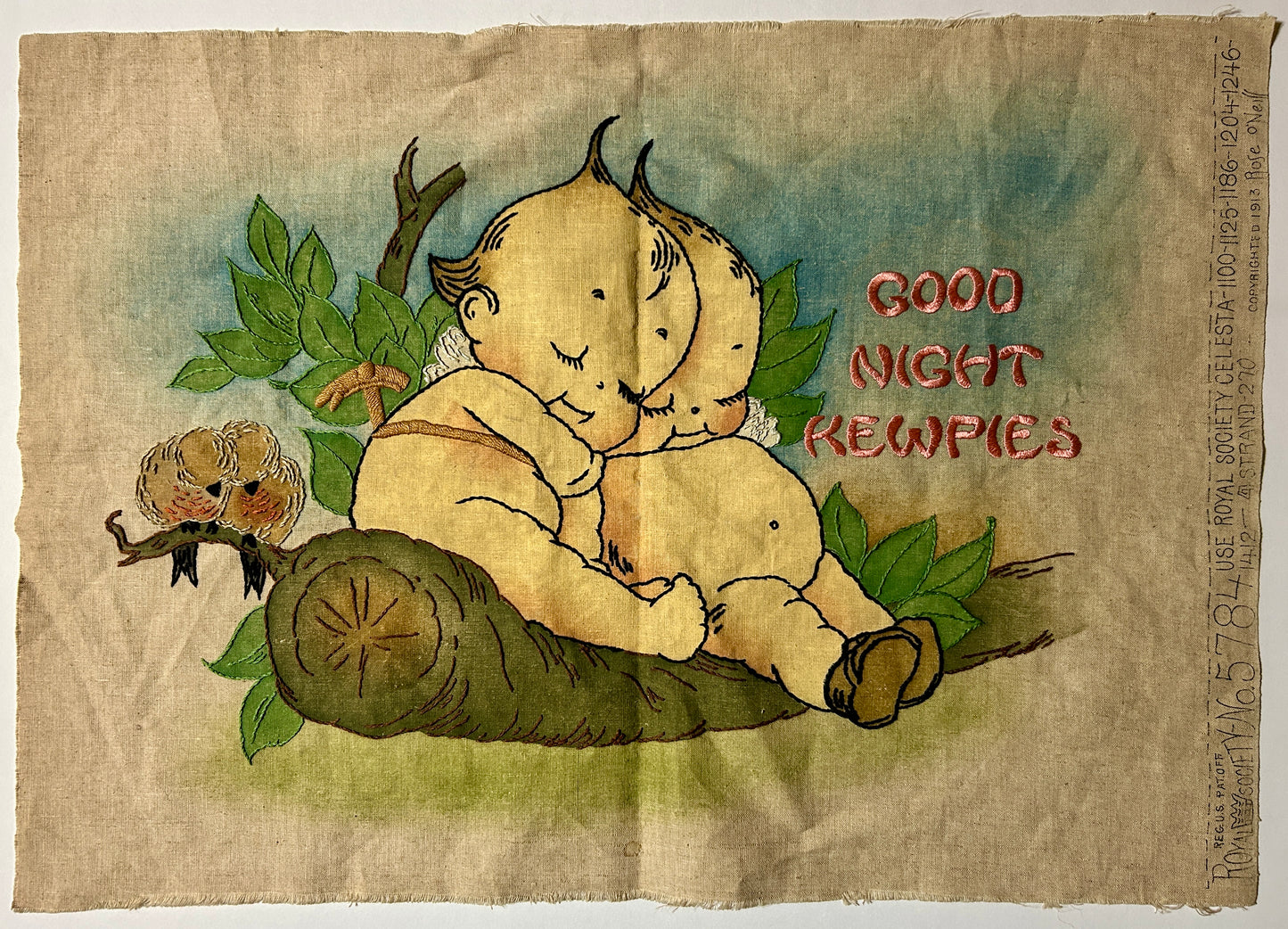 KEWPIE EMBROIDERY COPYRIGHT 1913